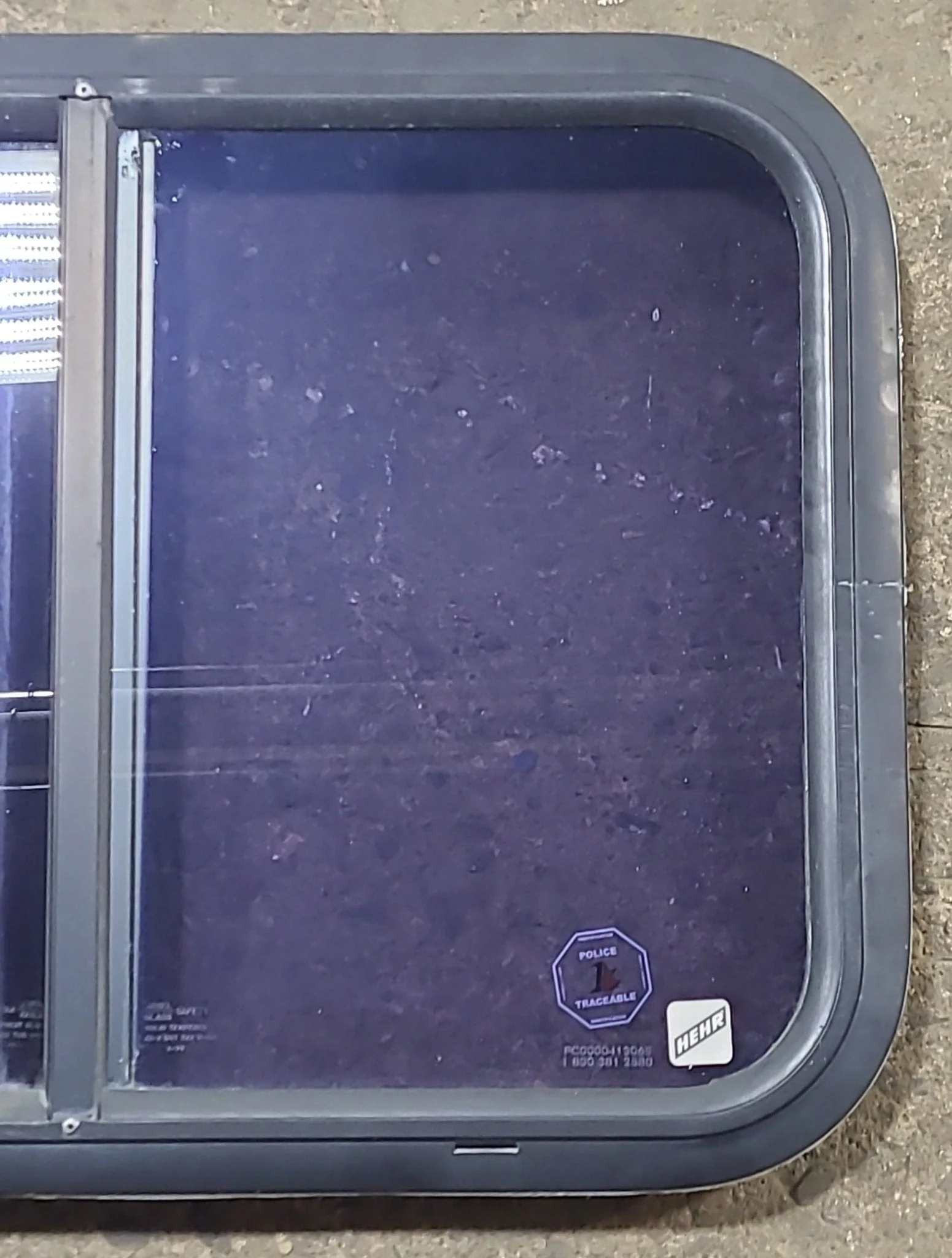 Used Black Radius Opening Window : 24 1/2" W x 17 3/4" H x 1 3/4" D - Image 3