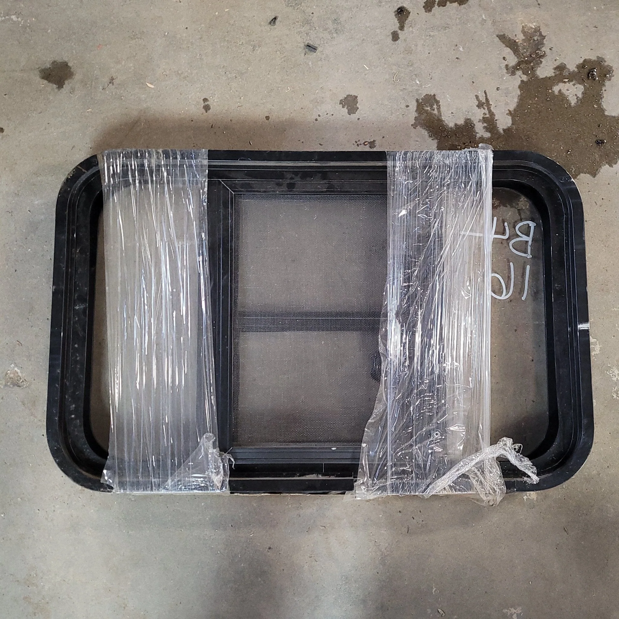 Used Black Radius Opening Window : 24 1/2 X 15 1/2 X 2" D - Image 2