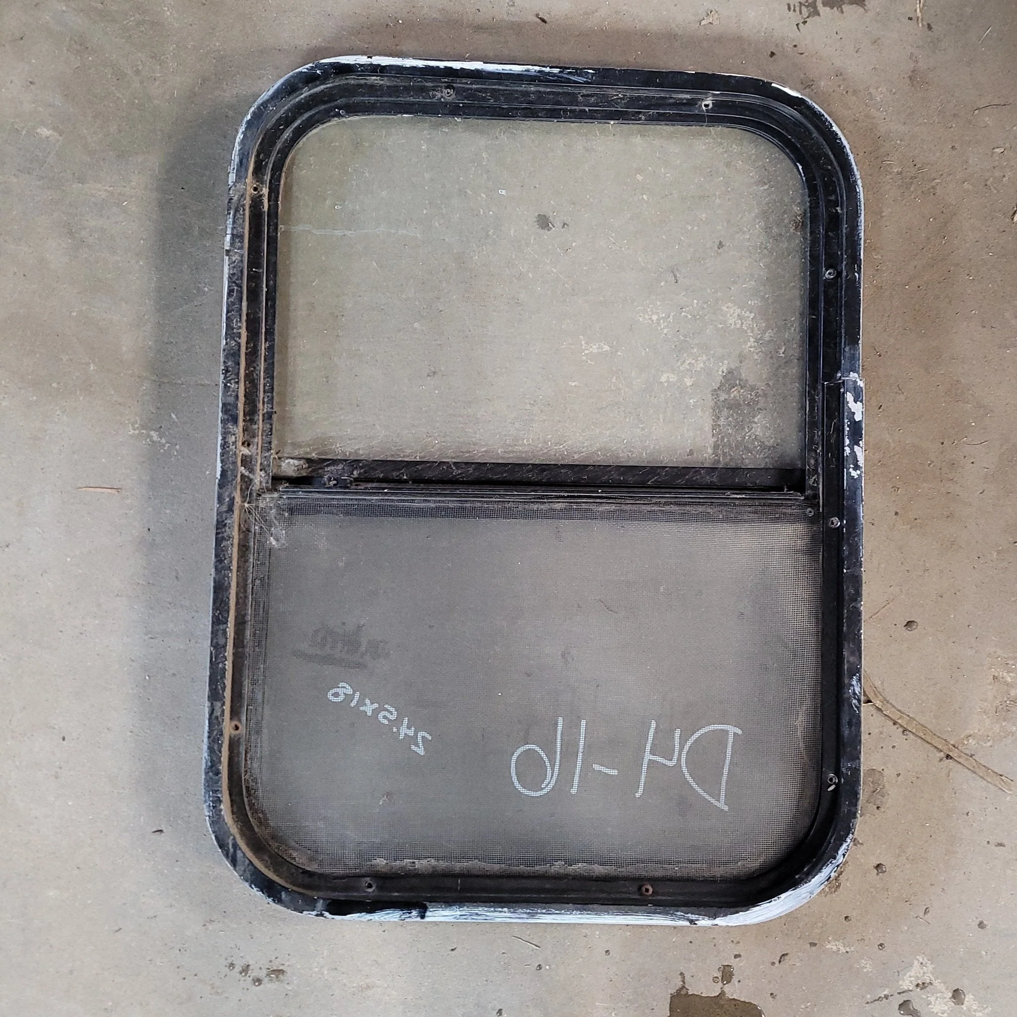 Used Black Radius Opening Window : 24 1/2 X 18 X 2" D - Image 2
