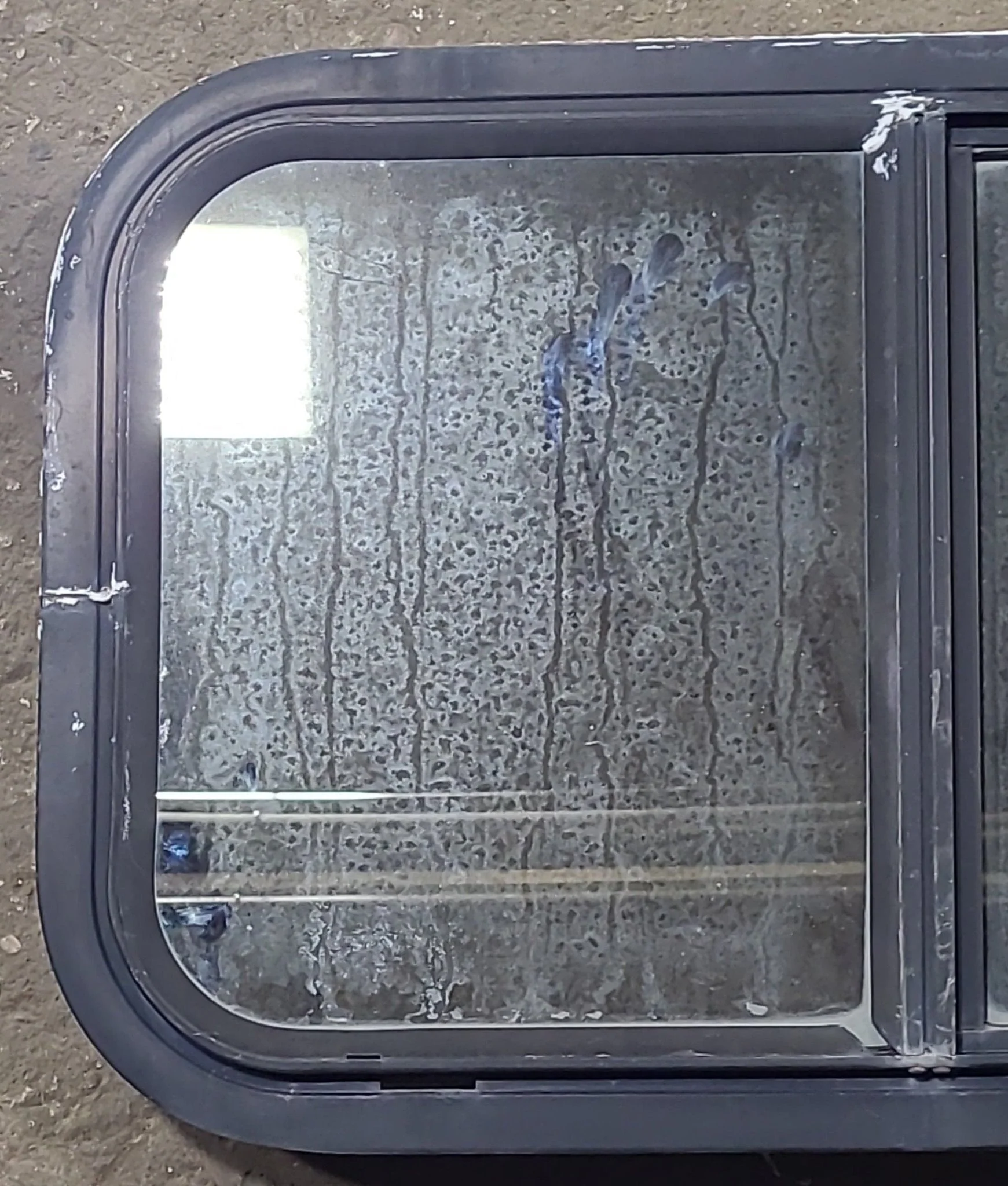 Used Black Radius Opening Window : 24 1/4" W x 14 3/4" H x 2" D - Image 2