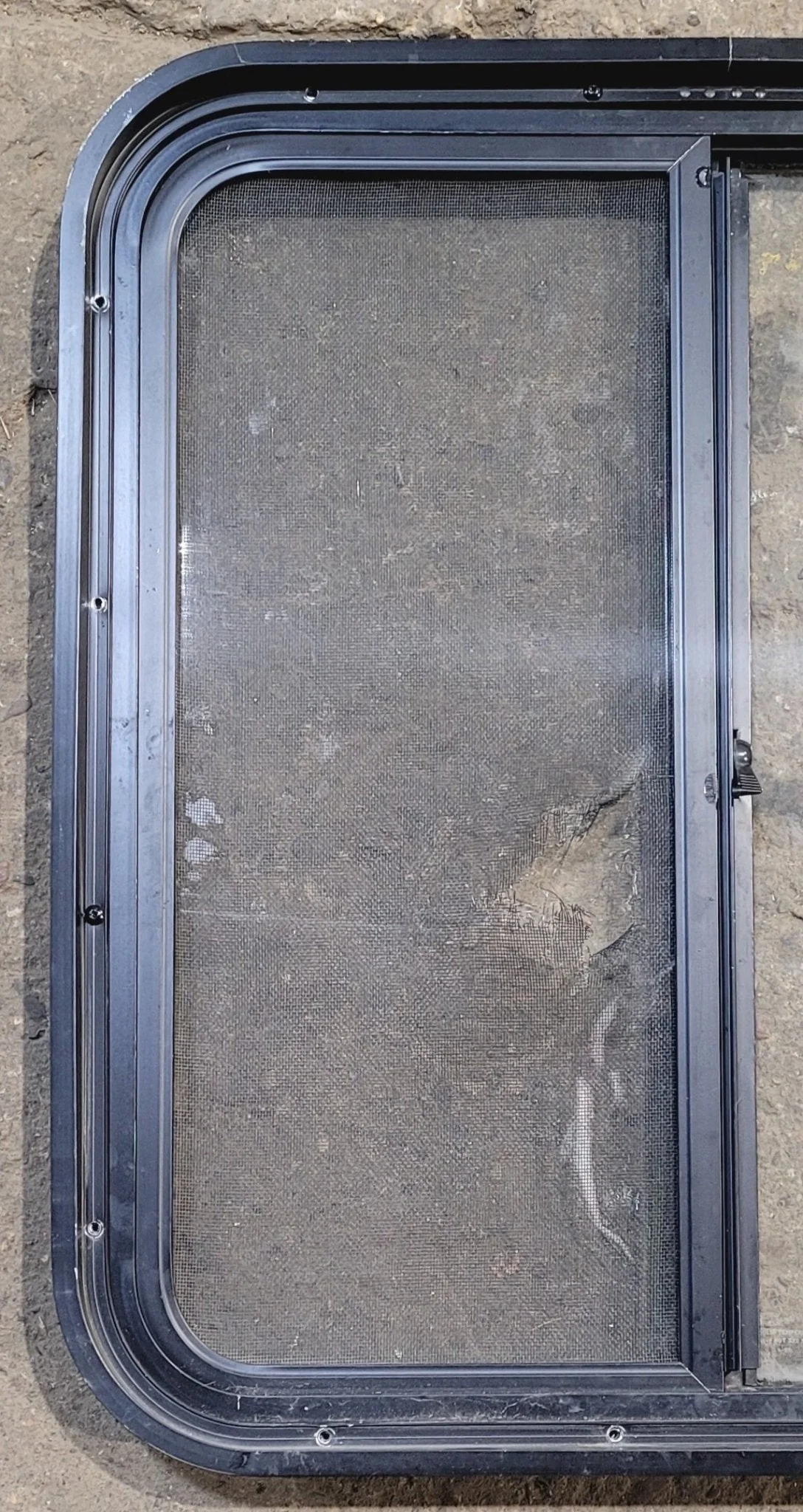 Used Black Radius Opening Window : 24 1/4" W x 25 3/4" H x 1 3/4" - Image 6