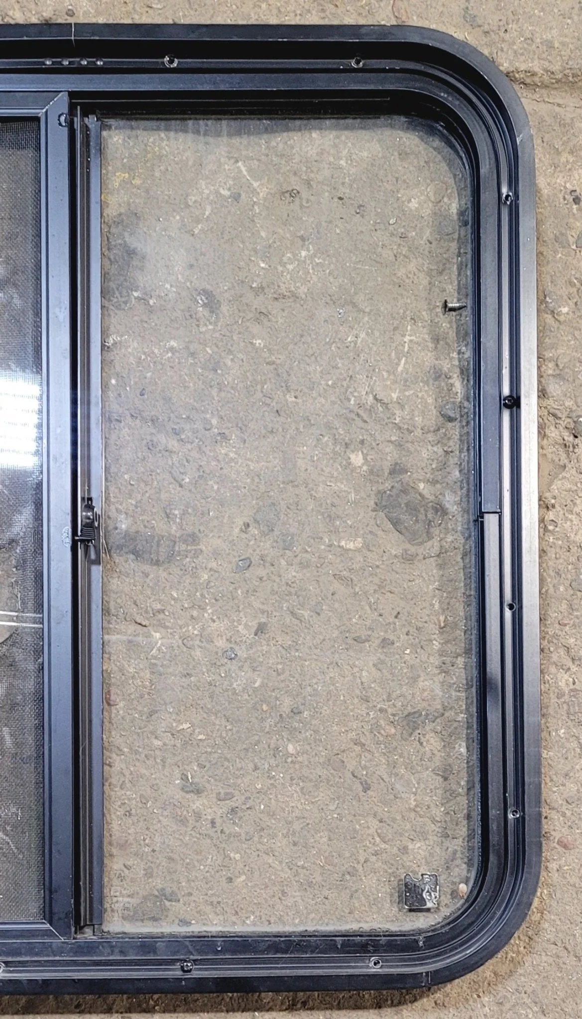 Used Black Radius Opening Window : 24 1/4" W x 25 3/4" H x 1 3/4" - Image 7