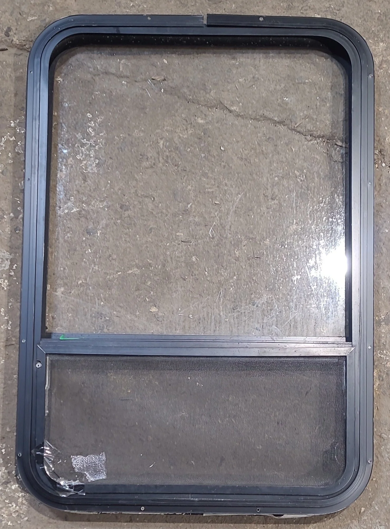 Used Black Radius Opening Window : 24 1/4" W x 35 1/4" H x 1 1/4" D - Image 4
