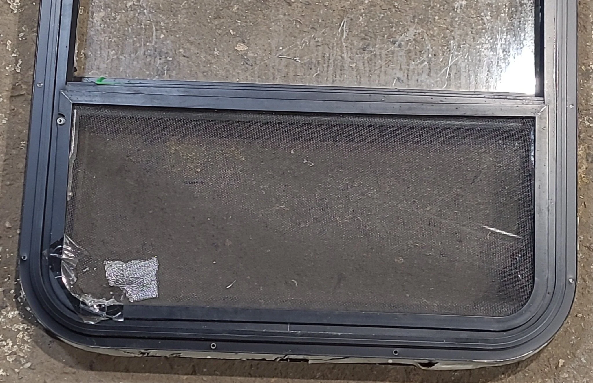 Used Black Radius Opening Window : 24 1/4" W x 35 1/4" H x 1 1/4" D - Image 6