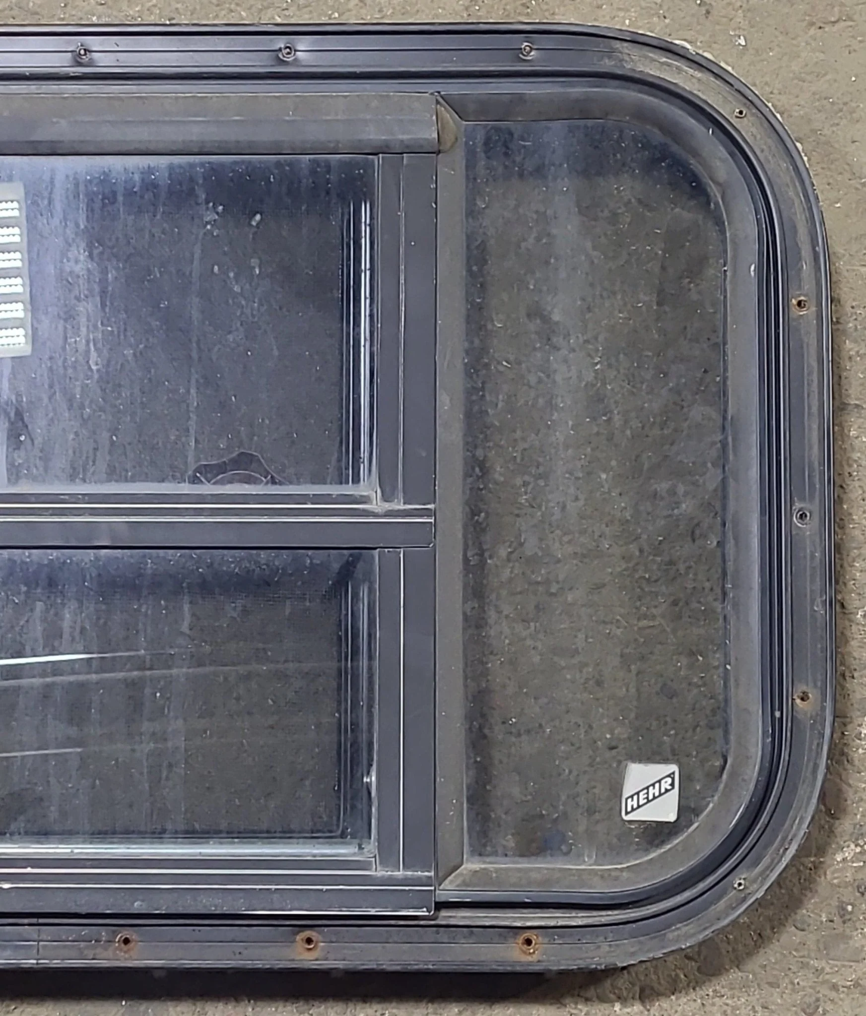 Used Black Radius Opening Window : 24 3/4" W x 16" H x 1 1/2" D - Image 3