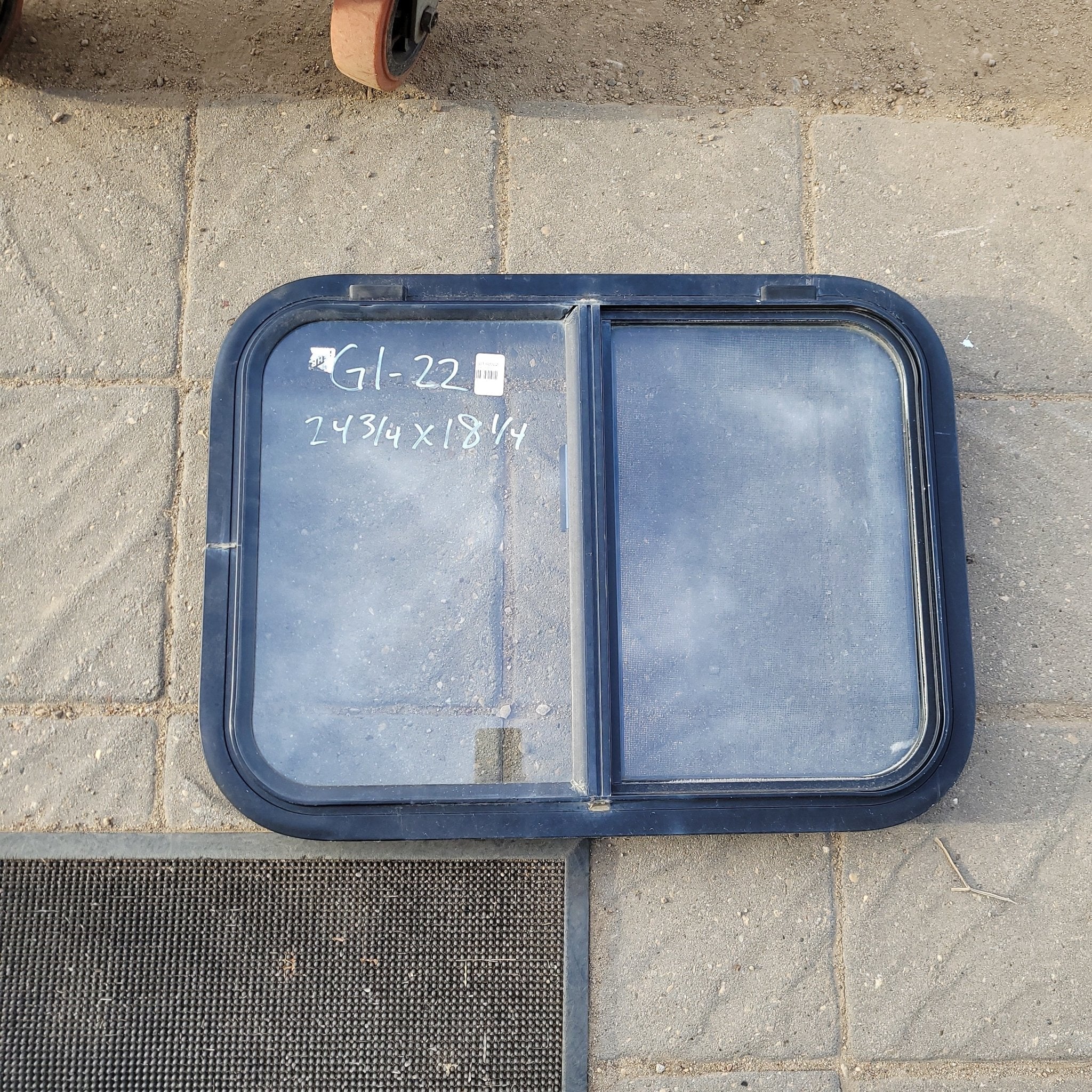 Used Black Radius Opening Window : 24 3/4 X 18 1/4 X 2" D - Image 2