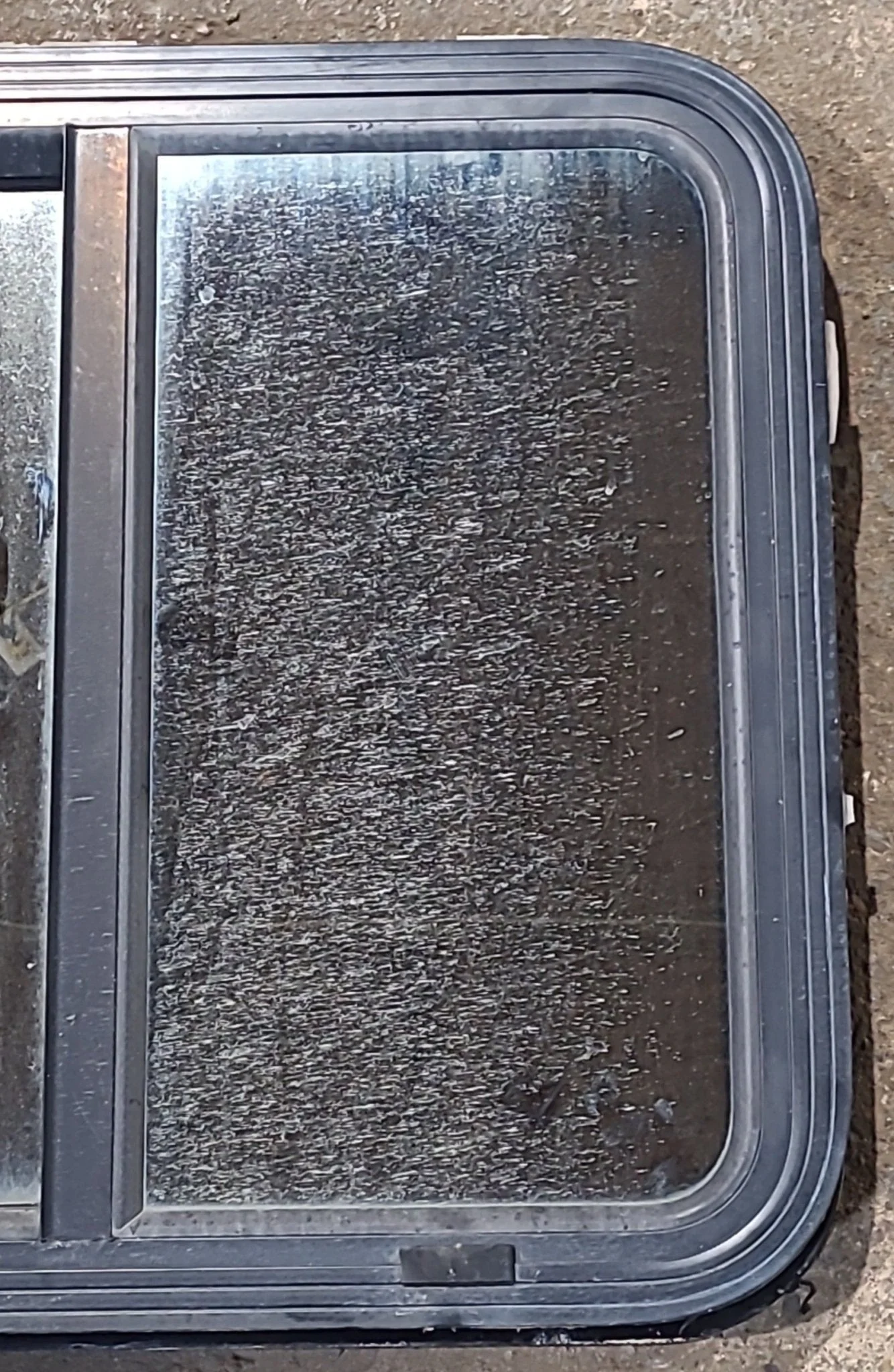 Used Black Radius Opening Window : 24" W x 21 1/2" H x 1 7/8" D - Image 2