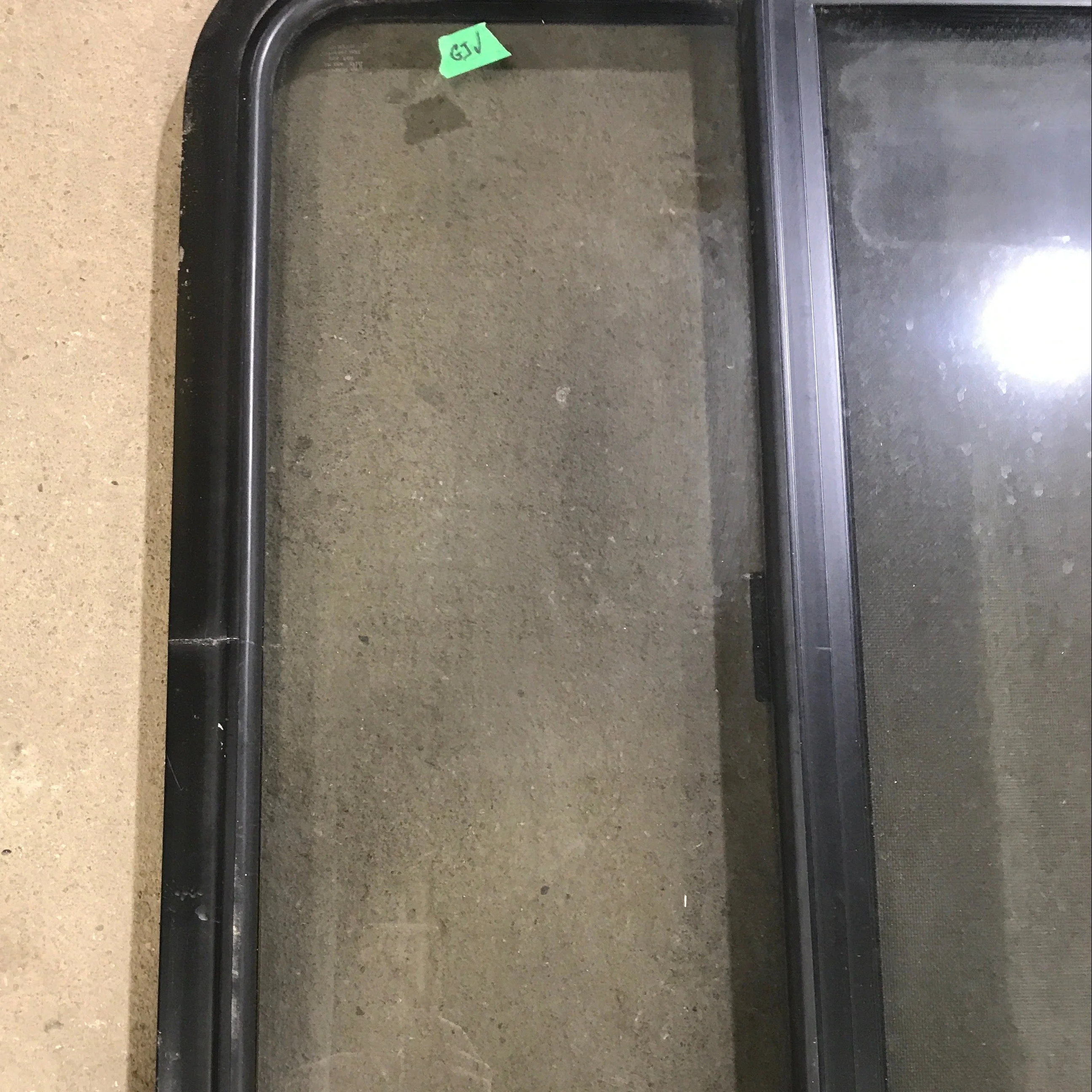 Used Black Radius Opening Window : 23 1/2" X 29 3/4" X 1 1/4" - Image 2