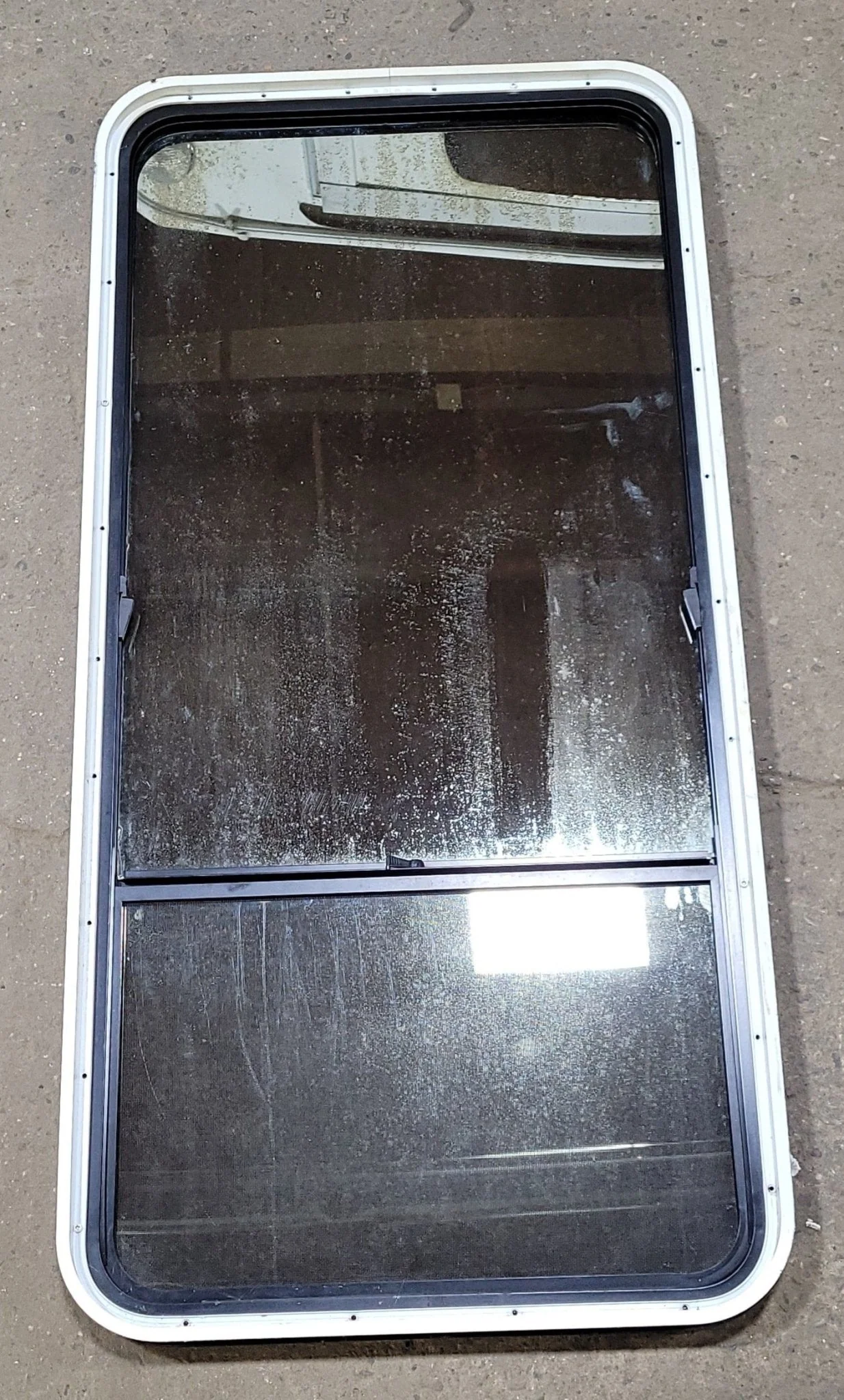 Used Black Radius Opening Window : 25 1/2" W X 53 1/4" H X 1 7/8" D - Image 4