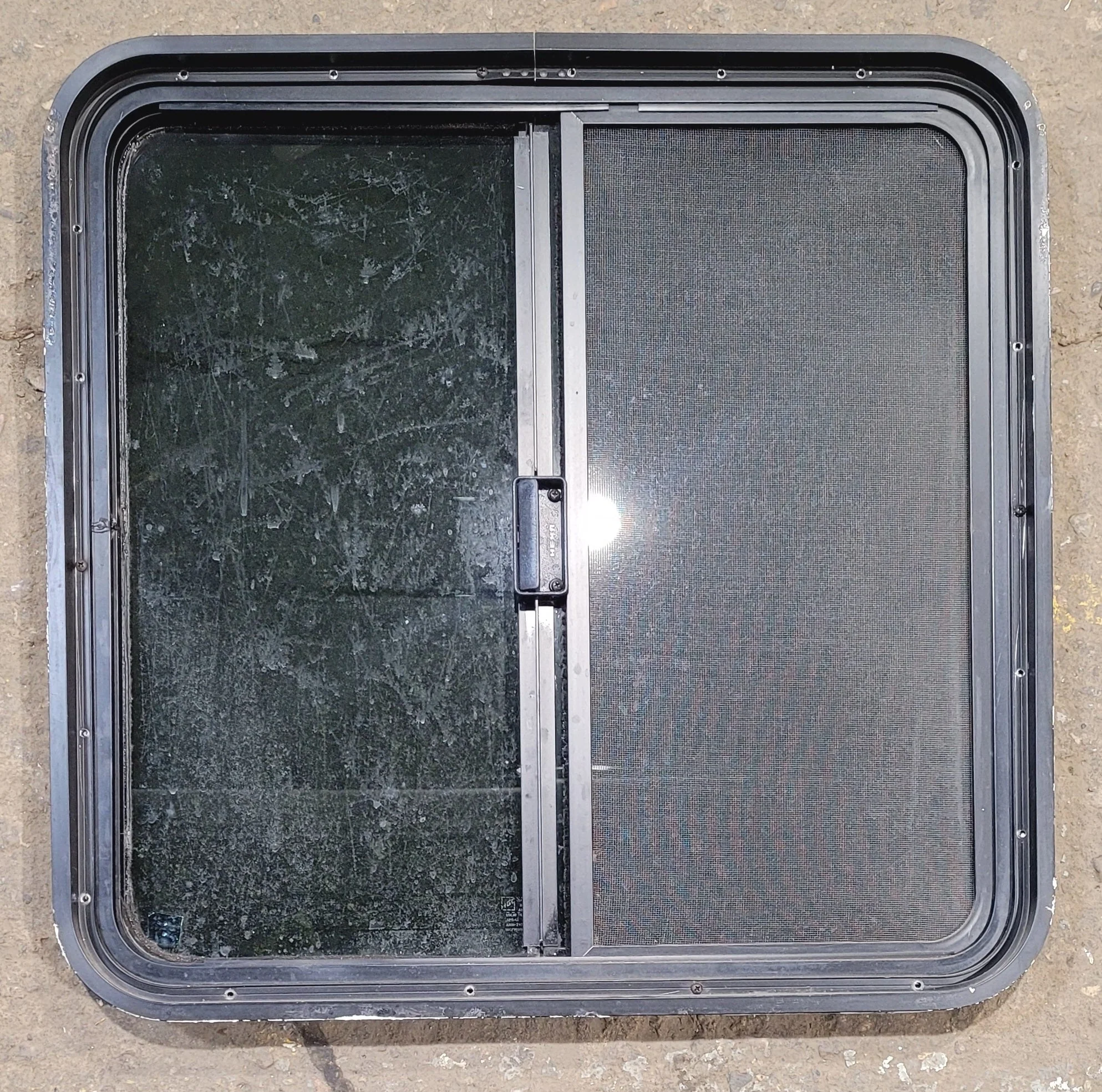 Used Black Radius Opening Window : 25 1/4" W x 24 3/4" H x 1 3/4" - Image 4