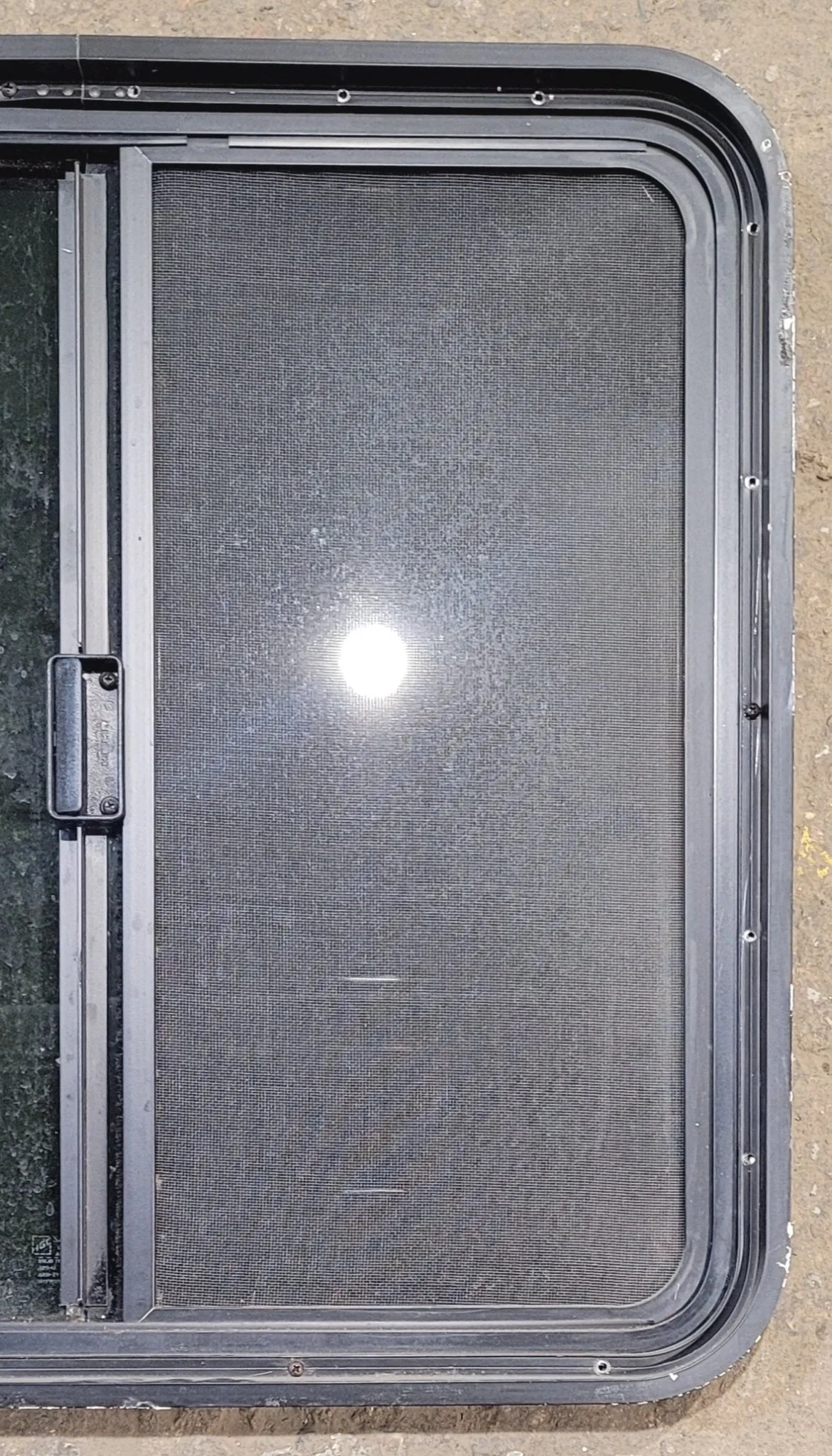 Used Black Radius Opening Window : 25 1/4" W x 24 3/4" H x 1 3/4" - Image 5