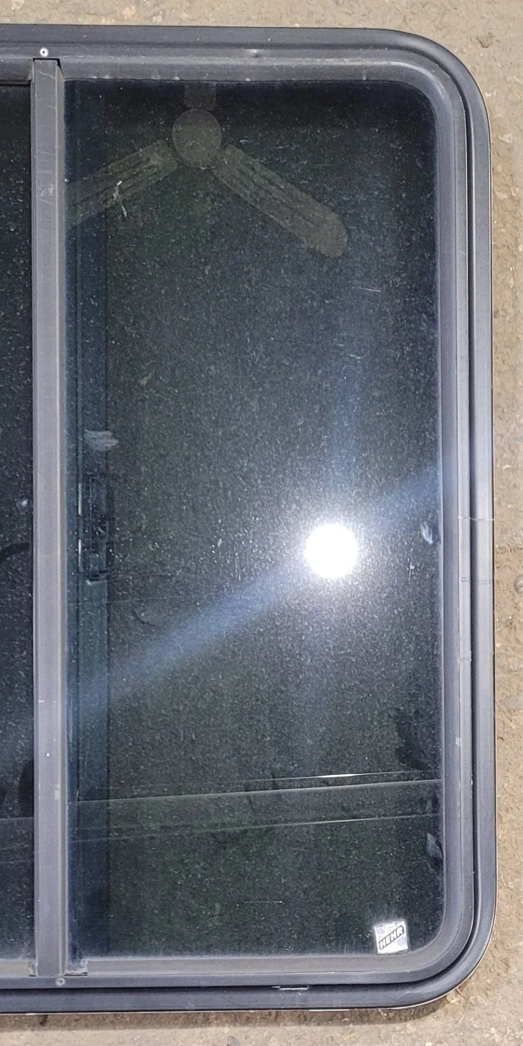 Used Black Radius Opening Window : 25 3/4" W x 29 1/4" H x 1 3/4" - Image 2
