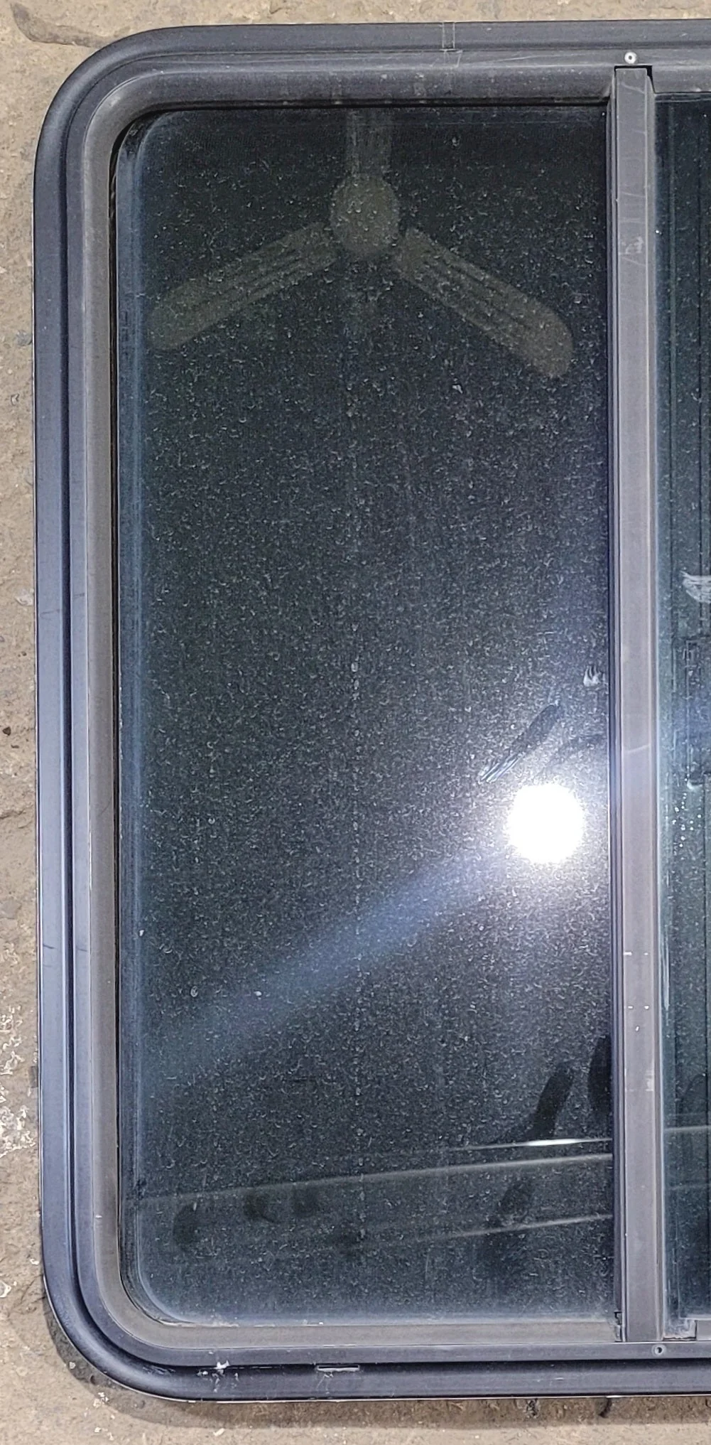Used Black Radius Opening Window : 25 3/4" W x 29 1/4" H x 1 3/4" - Image 3
