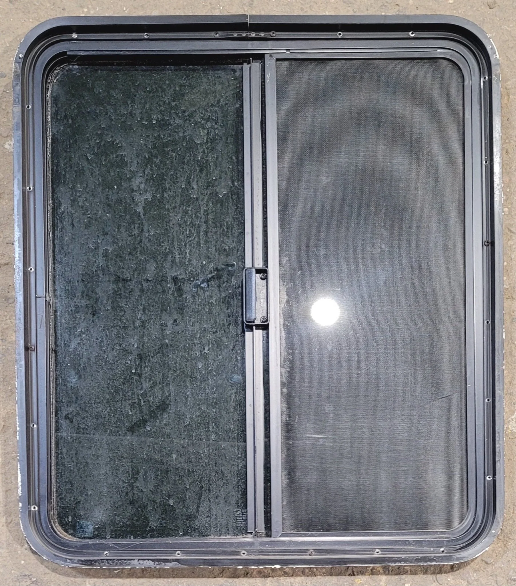 Used Black Radius Opening Window : 25 3/4" W x 29 1/4" H x 1 3/4" - Image 4