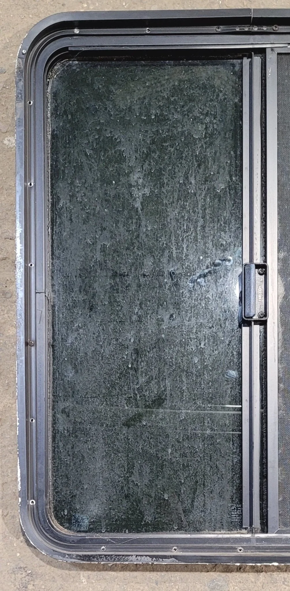 Used Black Radius Opening Window : 25 3/4" W x 29 1/4" H x 1 3/4" - Image 6