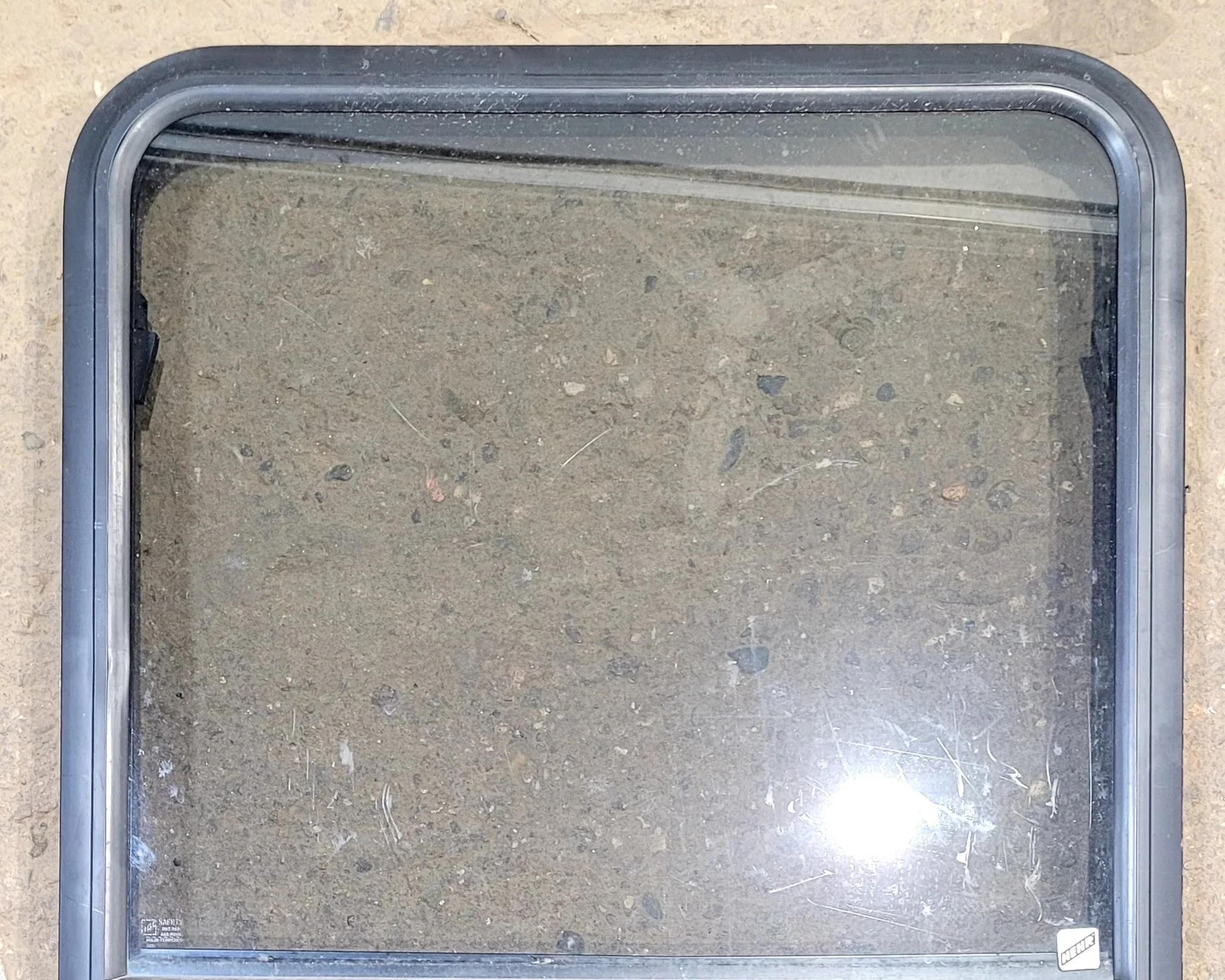 Used Black Radius Opening Window : 25 3/4" W x 41 3/4" H x 1 7/8" D - Image 3