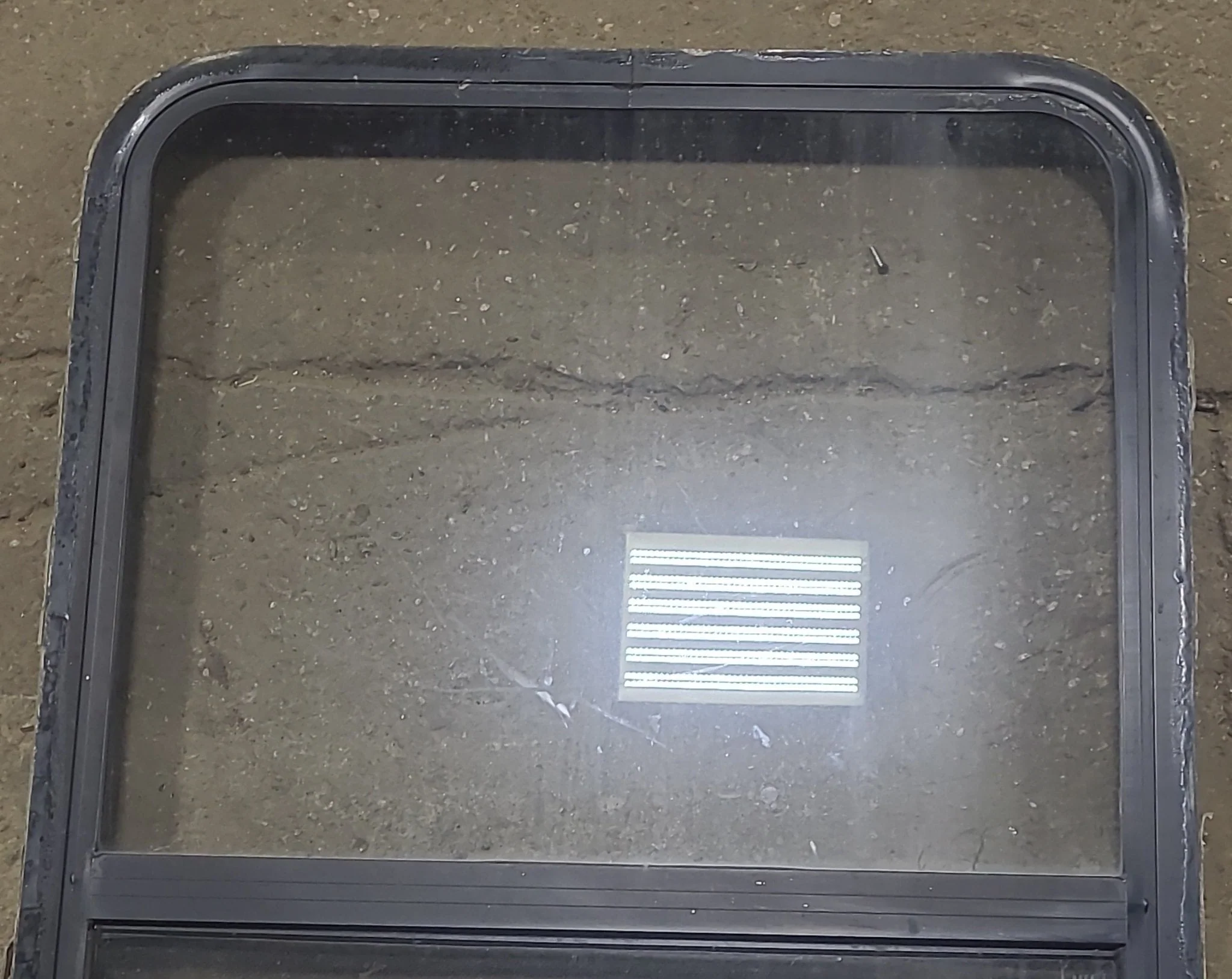 Used Black Radius Opening Window : 26 1/2" W x 39 3/4" H x 1 7/8" D - Image 3