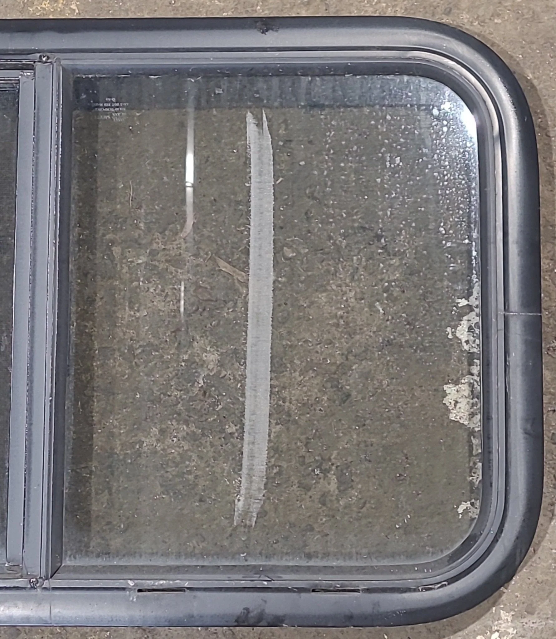 Used Black Radius Opening Window : 29 1/2" W x 17 1/2" H x 1 3/4" D - Image 3