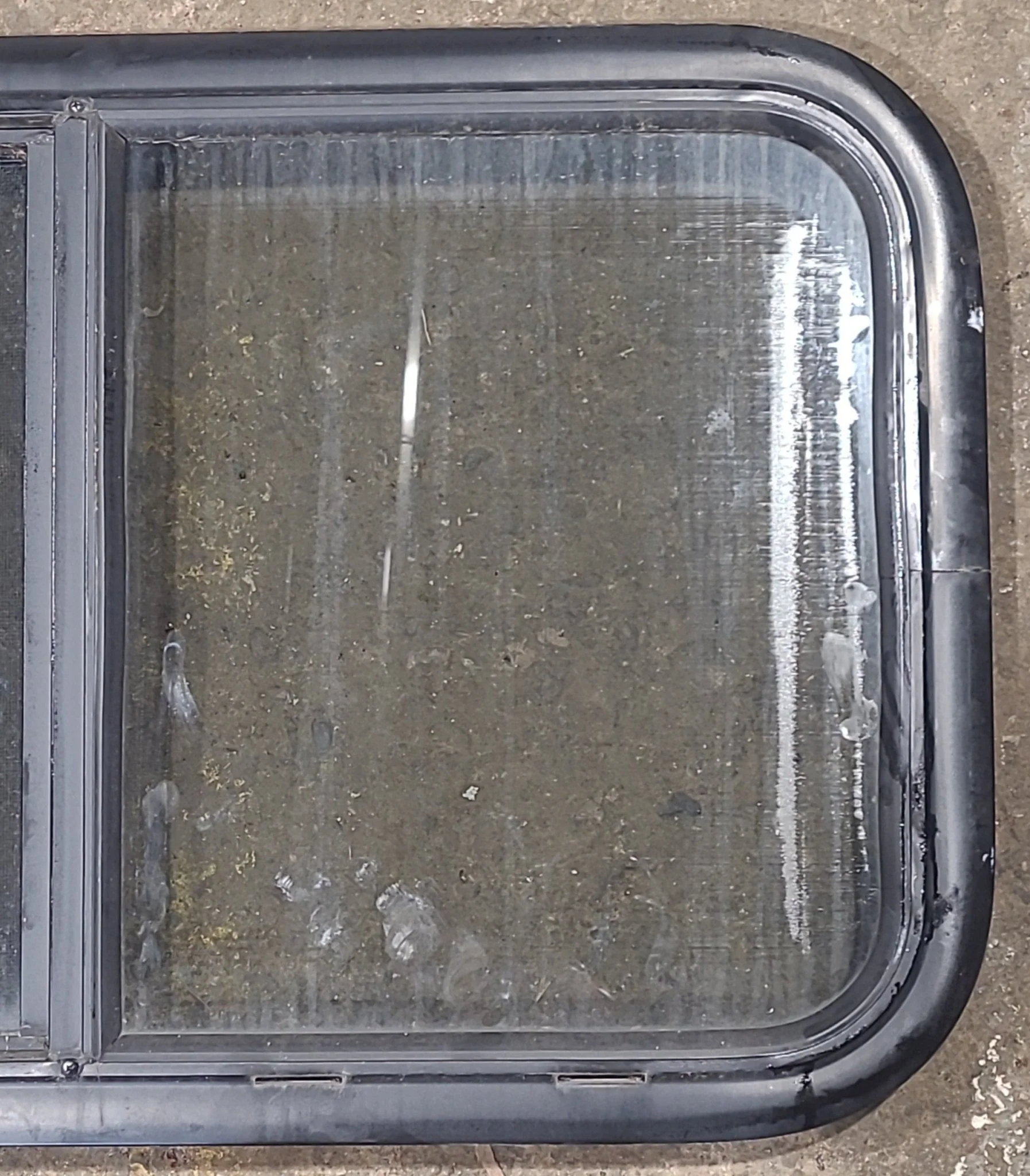 Used Black Radius Opening Window : 29 1/2" W x 17 1/2" H x 1 3/4" D - Image 3