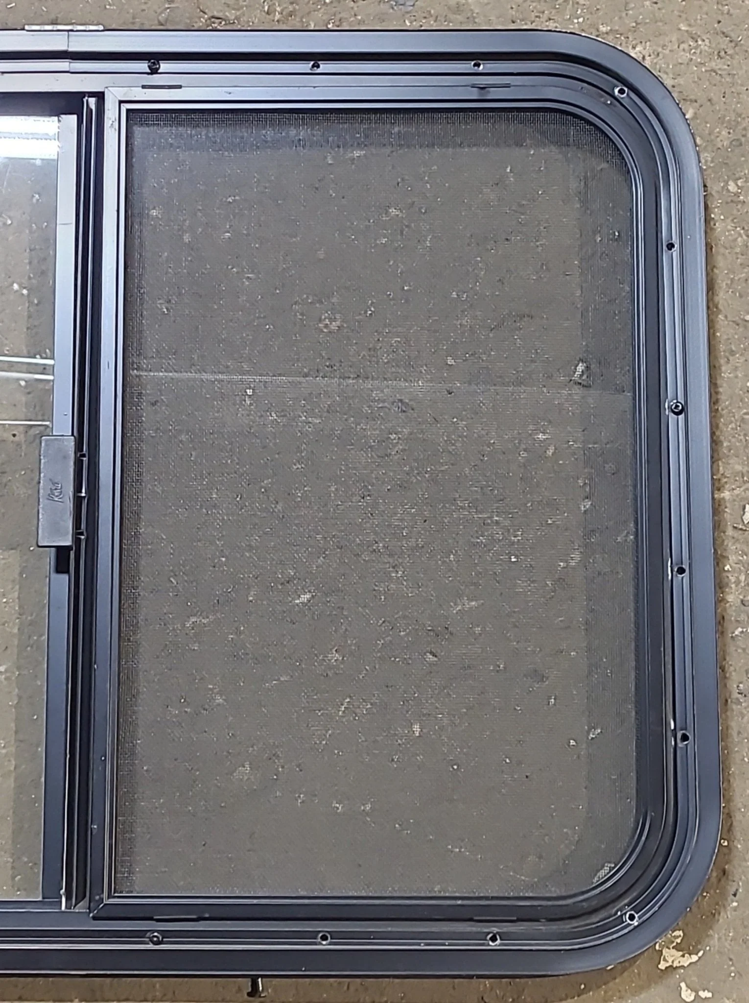 Used Black Radius Opening Window : 29 1/2" W x 21 1/2" H x 1 1/4" D - Image 6