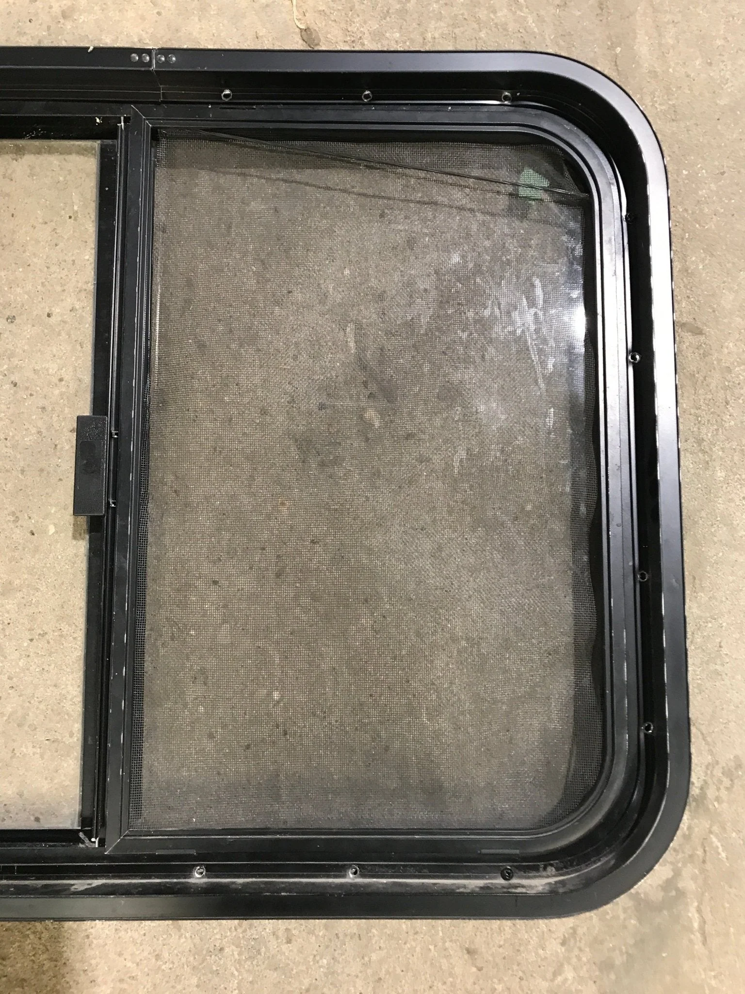 Used Black Radius Opening Window : 29 1/2" W x 21 1/2" H x 2" D - Image 6
