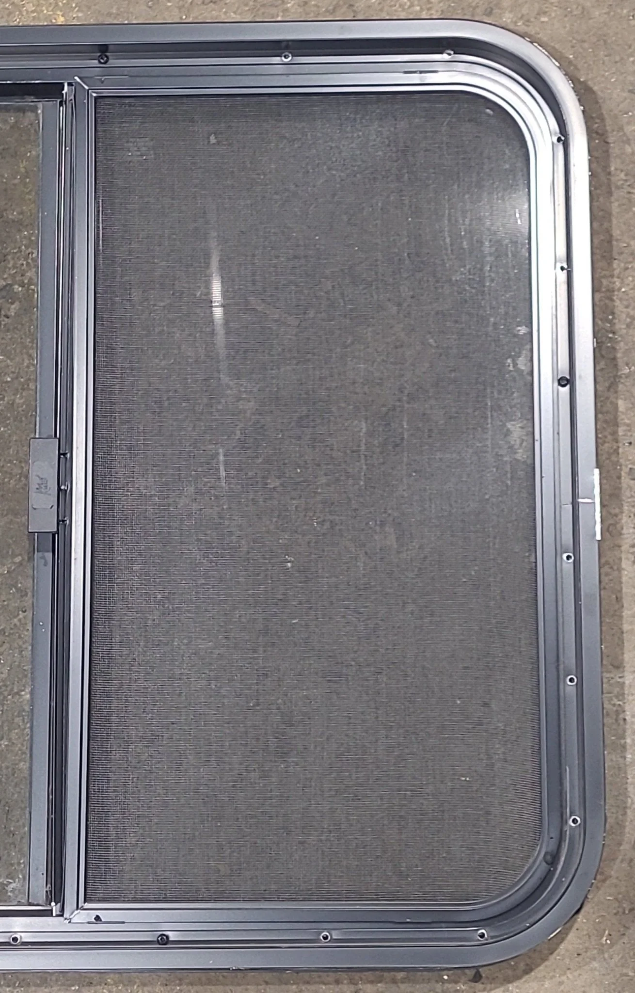 Used Black Radius Opening Window : 29 1/2" W x 25 1/2" H x 1 3/4" D - Image 6