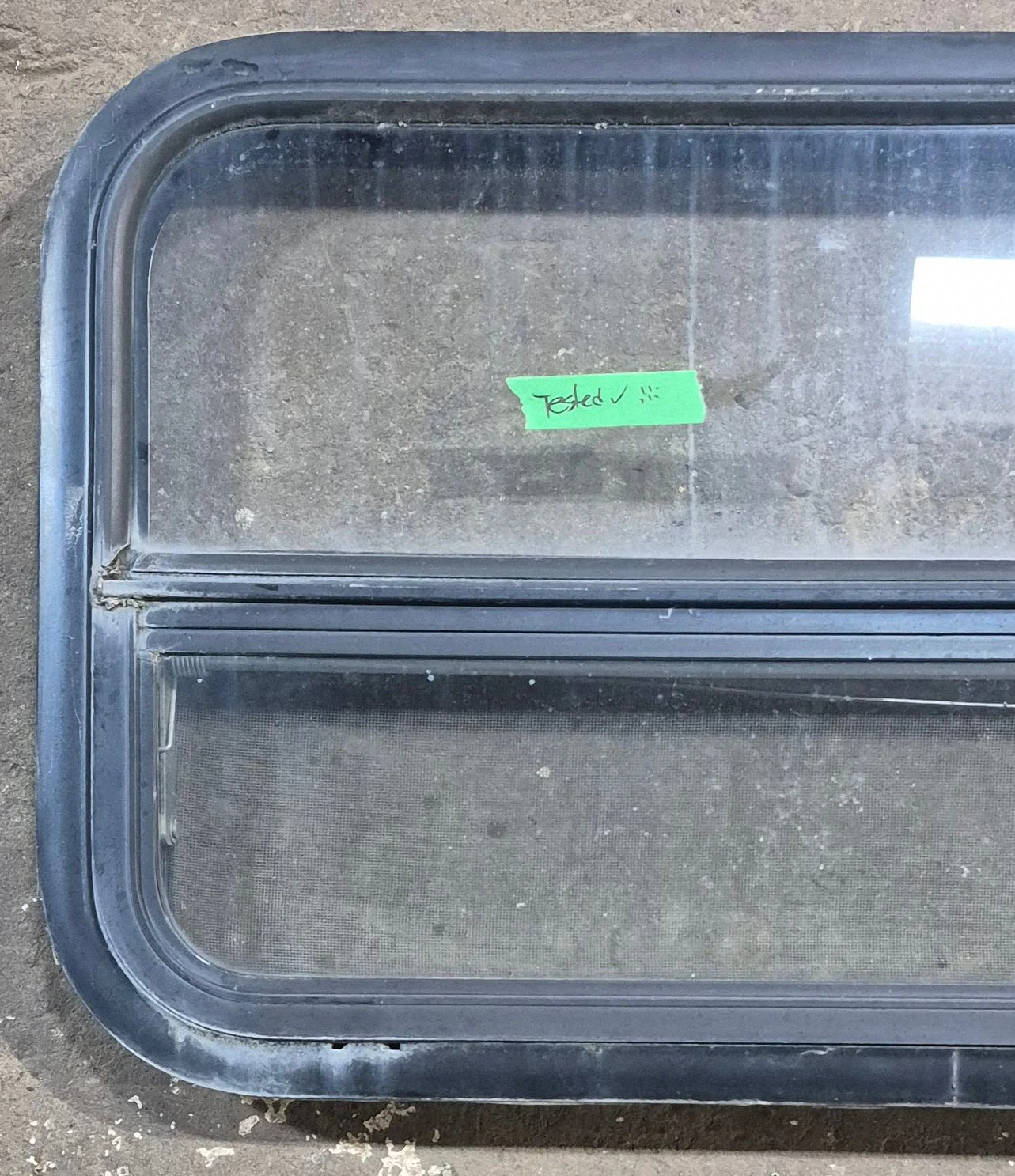 Used Black Radius Opening Window : 29 1/4" W x 17 1/2" H x 1 7/8" D - Image 2