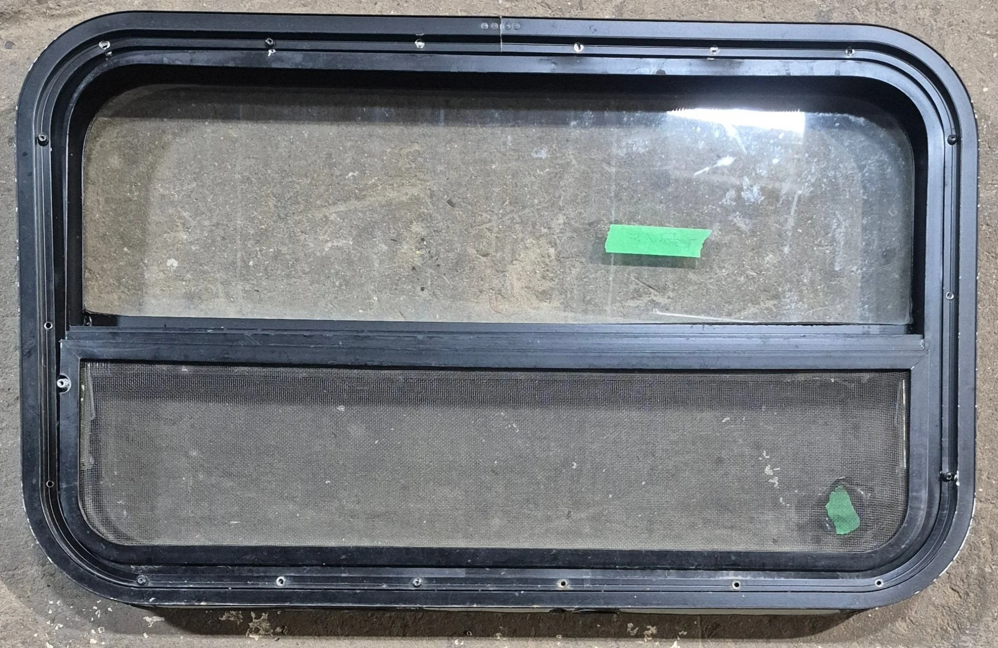 Used Black Radius Opening Window : 29 1/4" W x 17 1/2" H x 1 7/8" D - Image 4