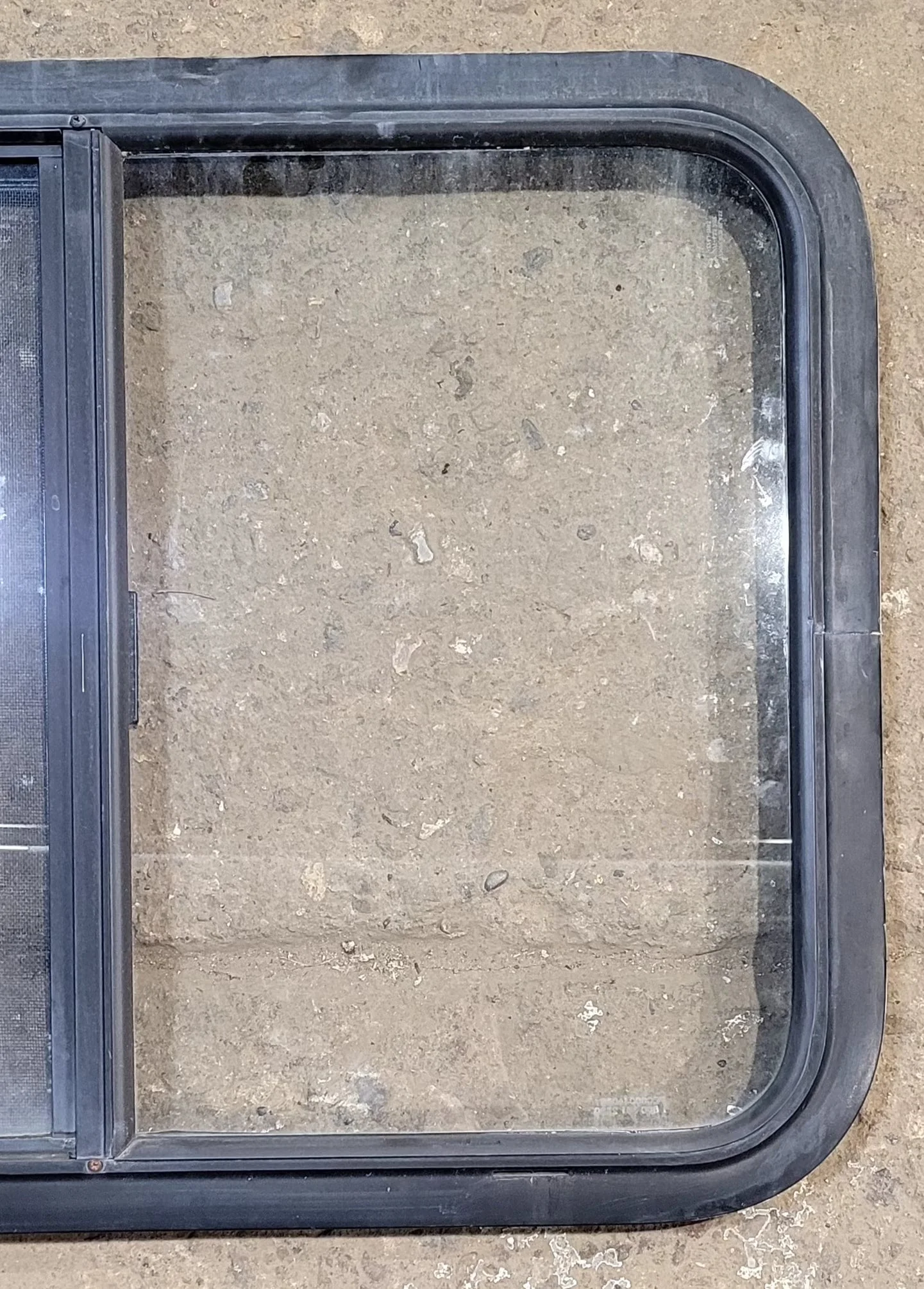 Used Black Radius Opening Window : 29 1/4" W x 21 1/4" H x 1 1/4" D - Image 2