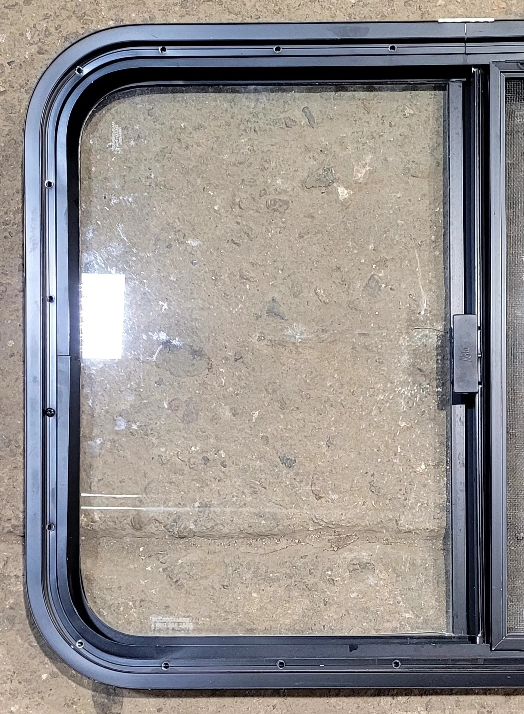 Used Black Radius Opening Window : 29 1/4" W x 21 1/4" H x 1 1/4" D - Image 8