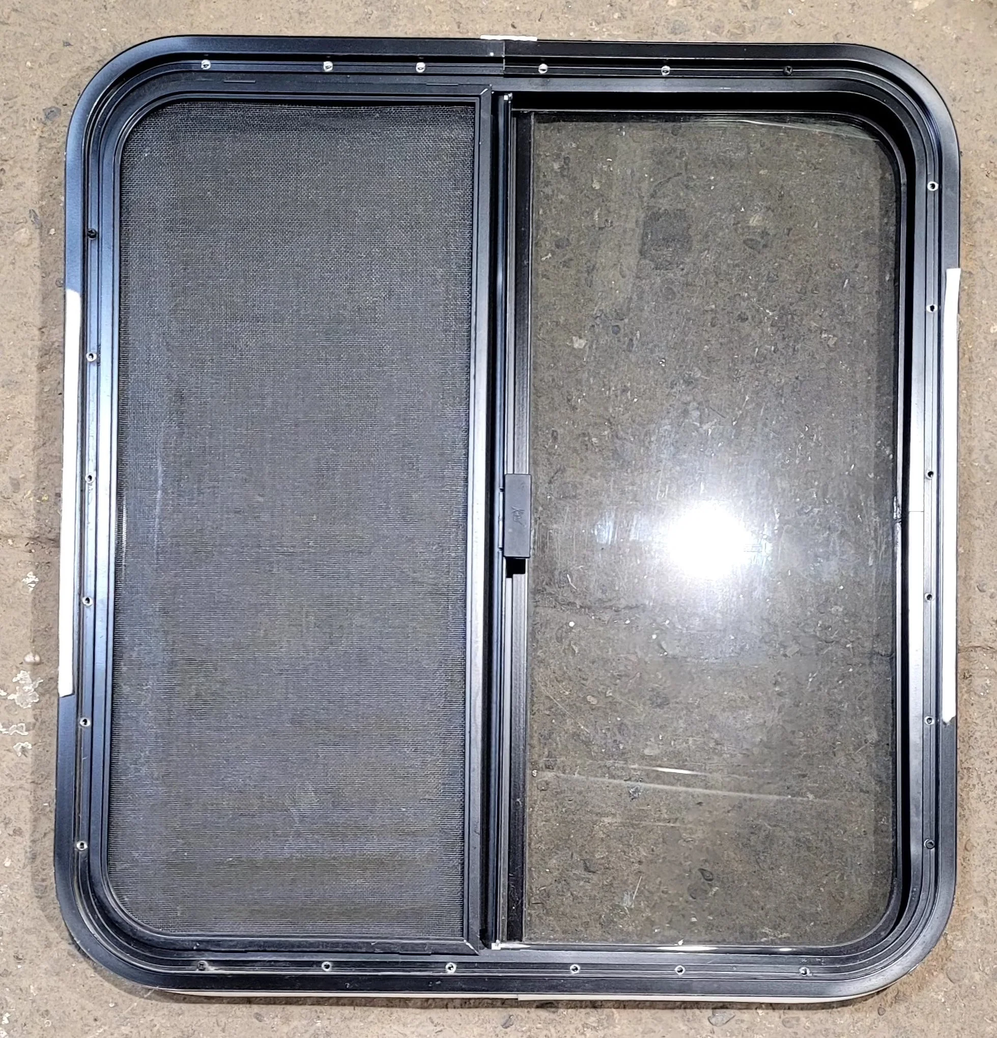 Used Black Radius Opening Window : 29 1/4" W x 27 1/4" H x 1 1/4" D - Image 4