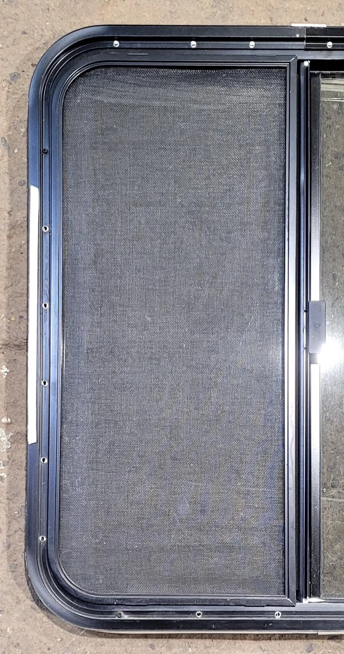 Used Black Radius Opening Window : 29 1/4" W x 27 1/4" H x 1 1/4" D - Image 6