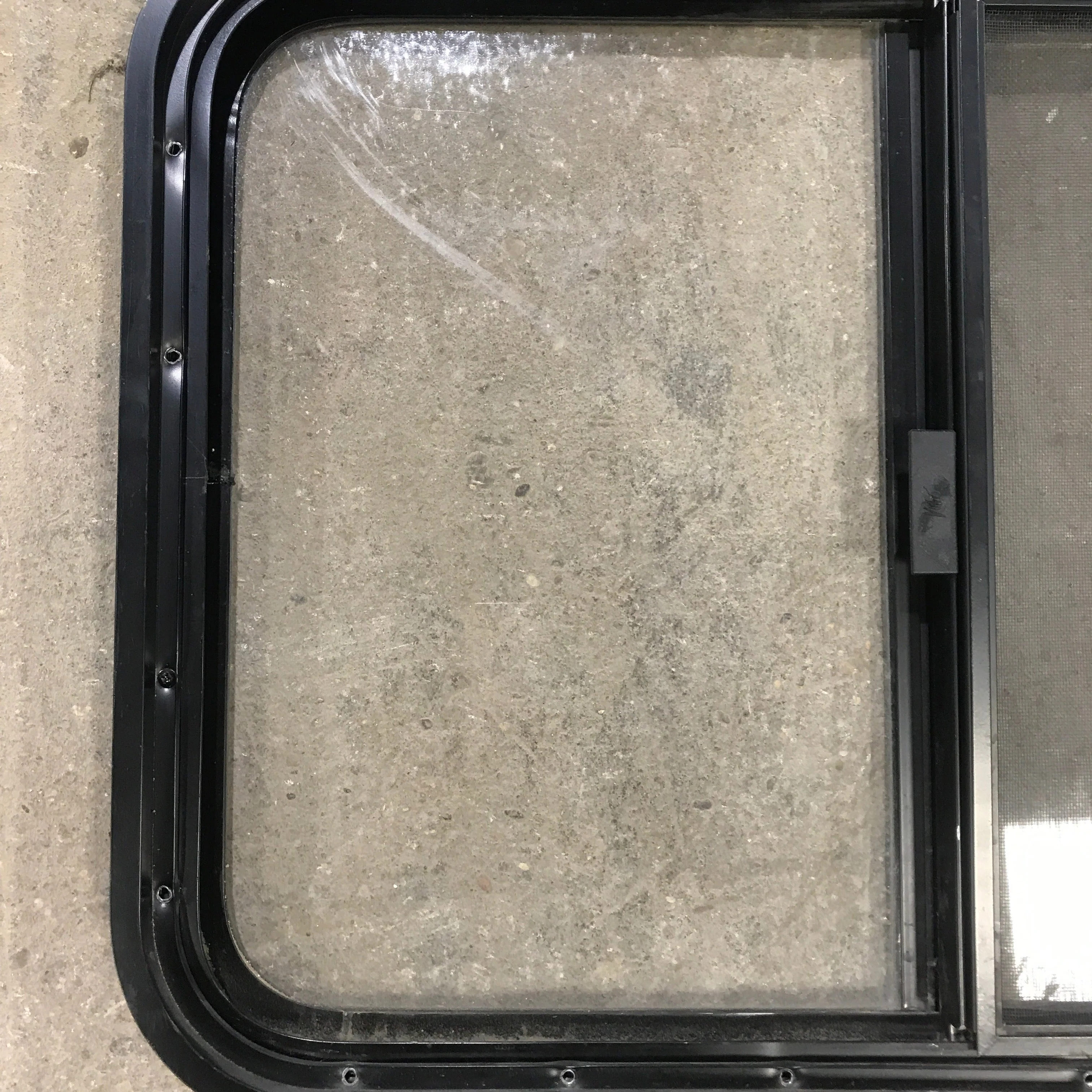 Used Black Radius Opening Window : 29.5" X 21.5" X 1.875" - Image 4