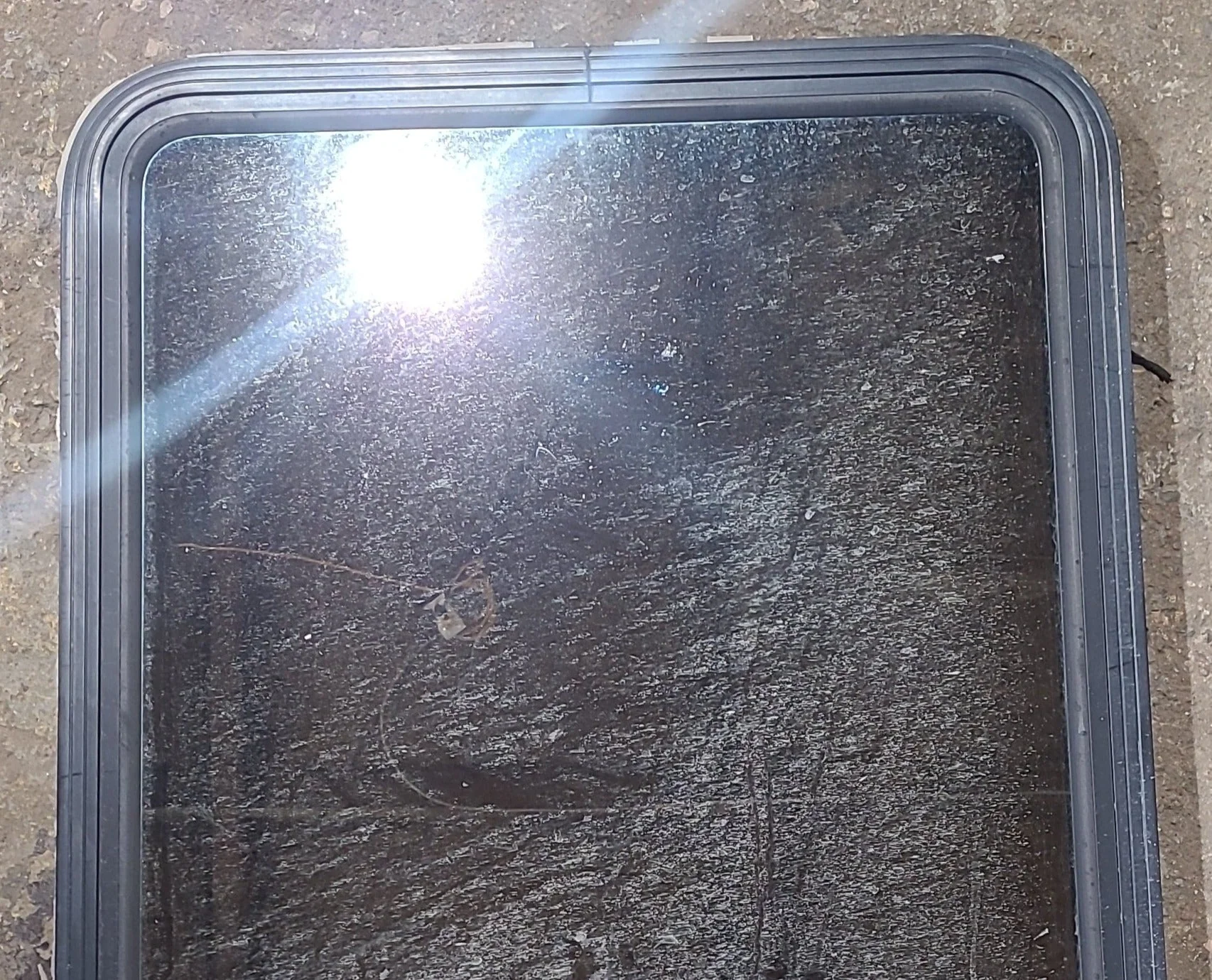 Used Black Radius Opening Window : 29" W x 39 1/2" H x 1 3/4" D - Image 2