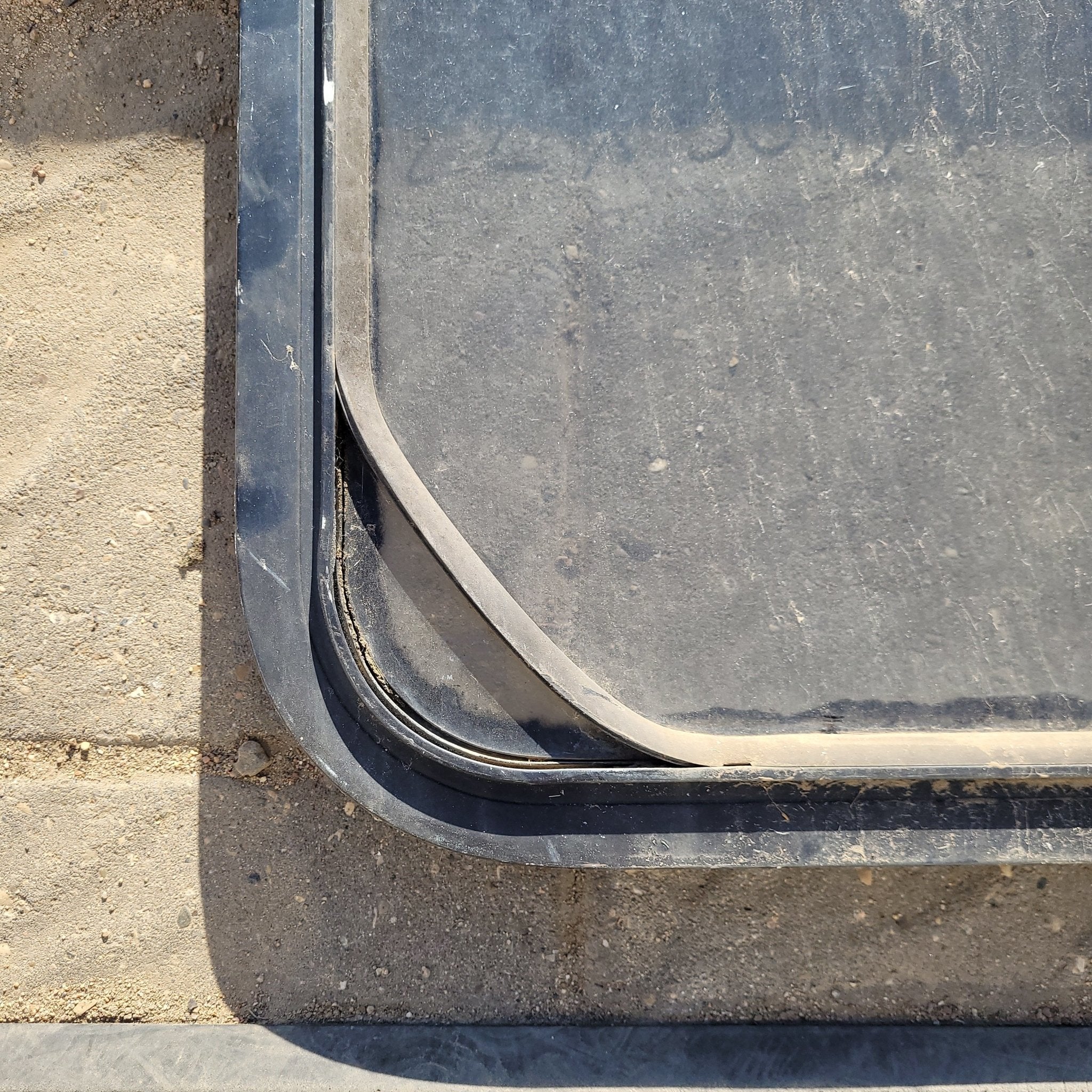 Used Black Radius Non-Opening Window : 30 1/2 X 22 X 2" D - Image 4
