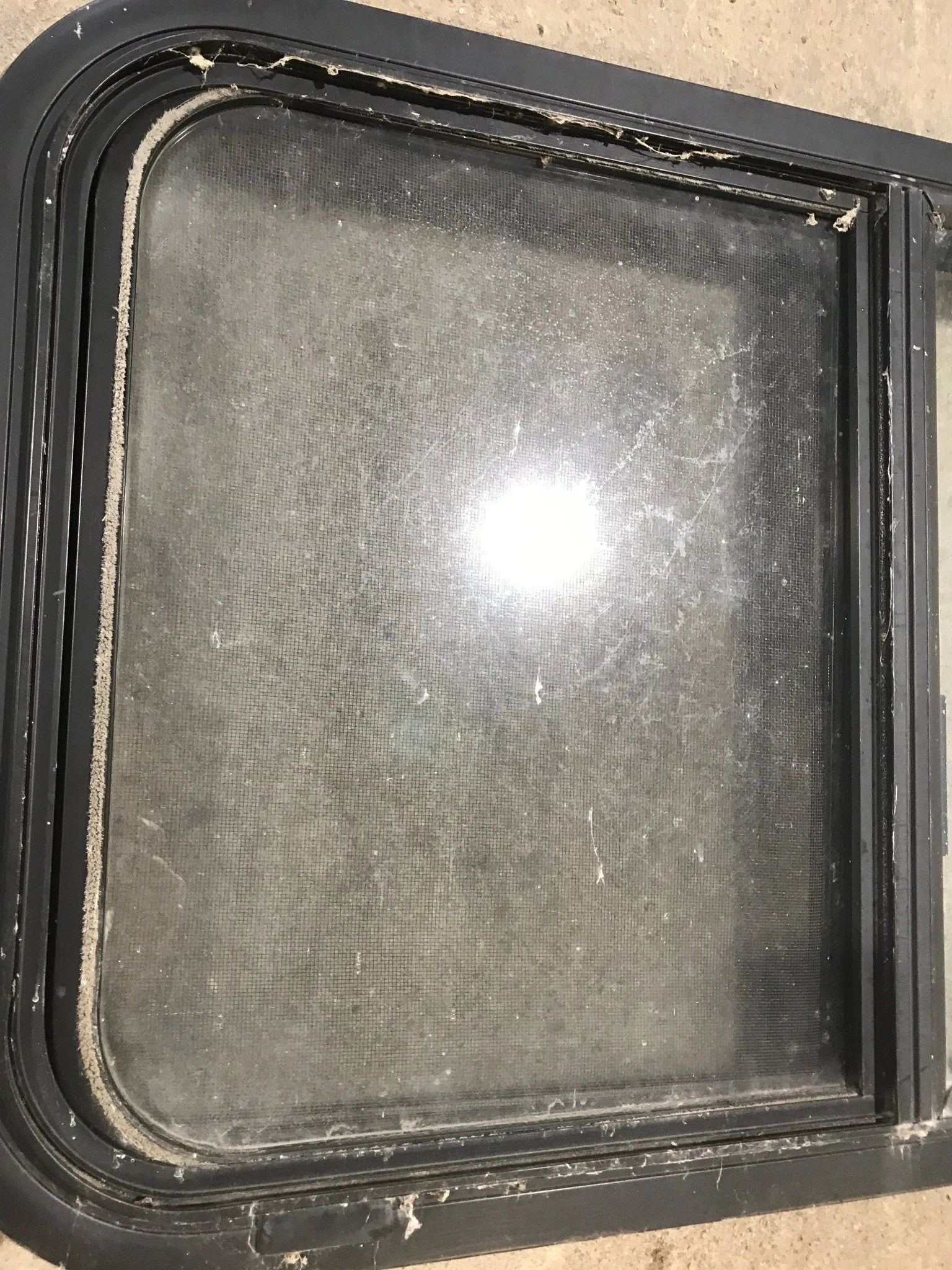 Used Black Radius Opening Window : 30 3/4" W X 18 1/2" H X 2" D - Image 5