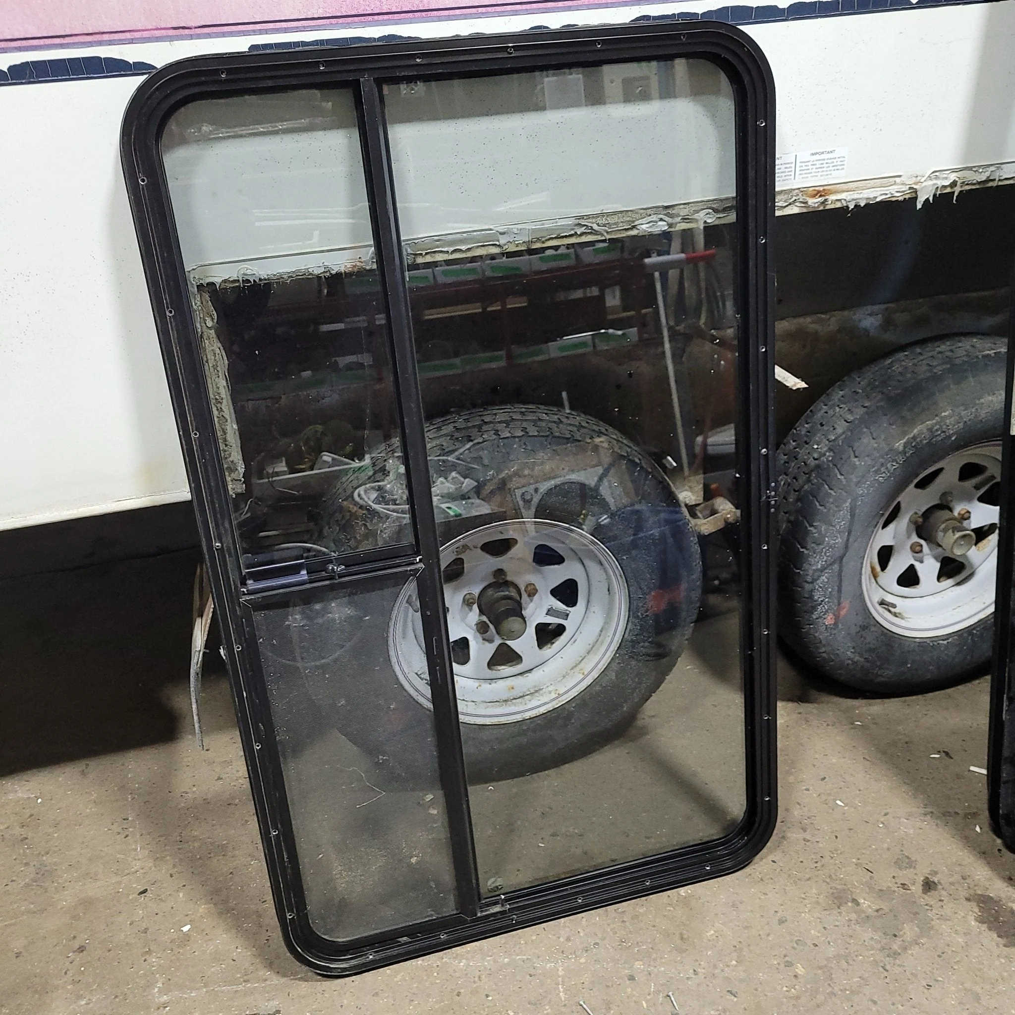 Used Black Radius Opening Window : 30 X 48 1/4 X 2" D - Image 3