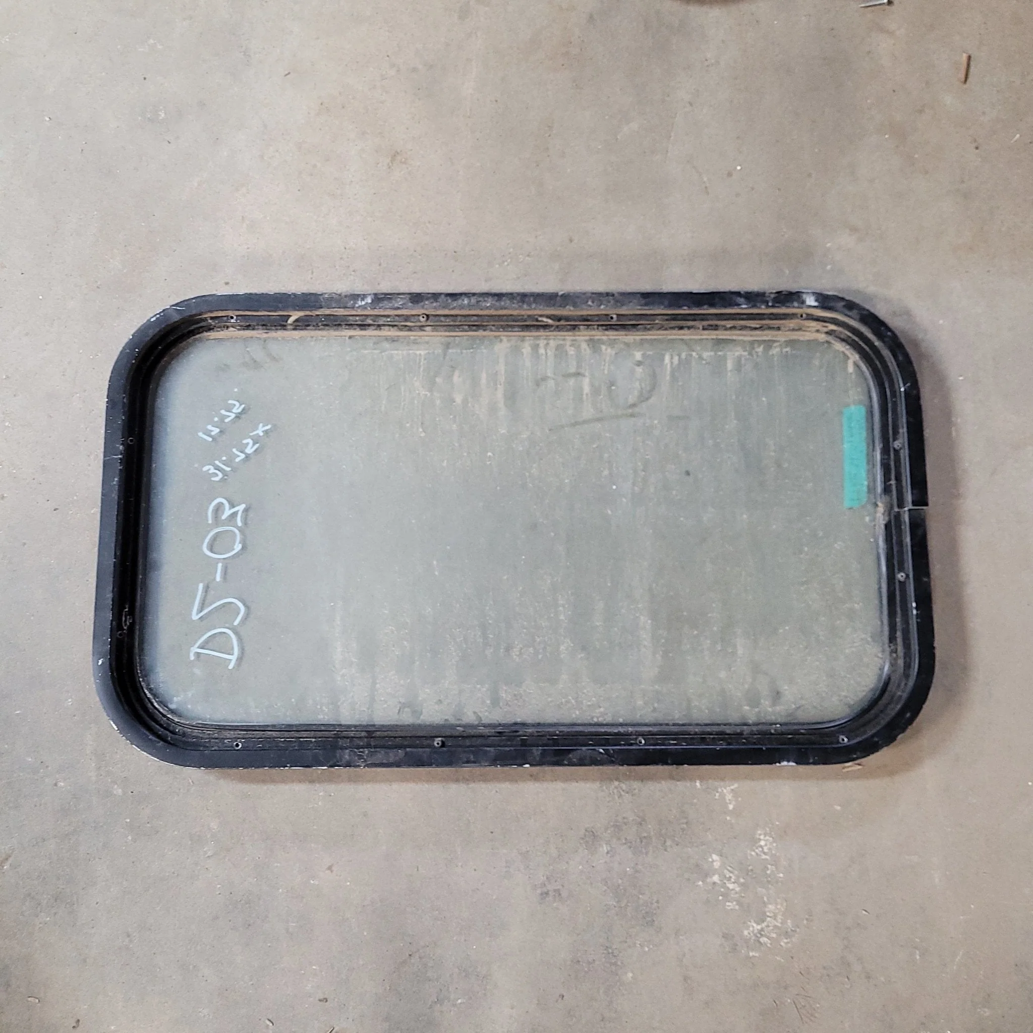 Used Black Radius Non-Opening Window : 31 3/4 X 17 3/4 X 2" D - Image 2