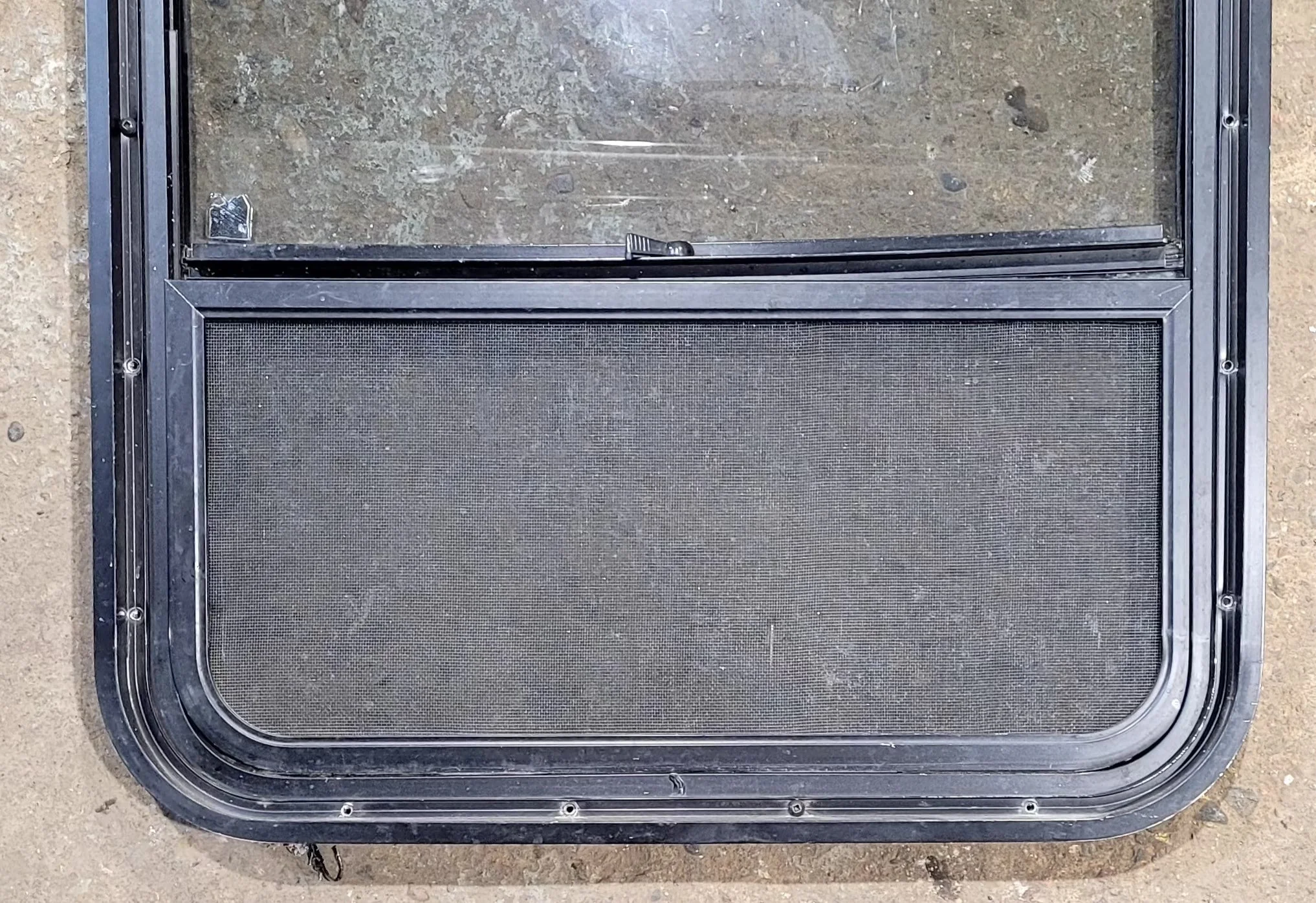Used Black Radius Opening Window : 34 1/2" W x 23 1/2" H x 1 7/8" D - Image 6