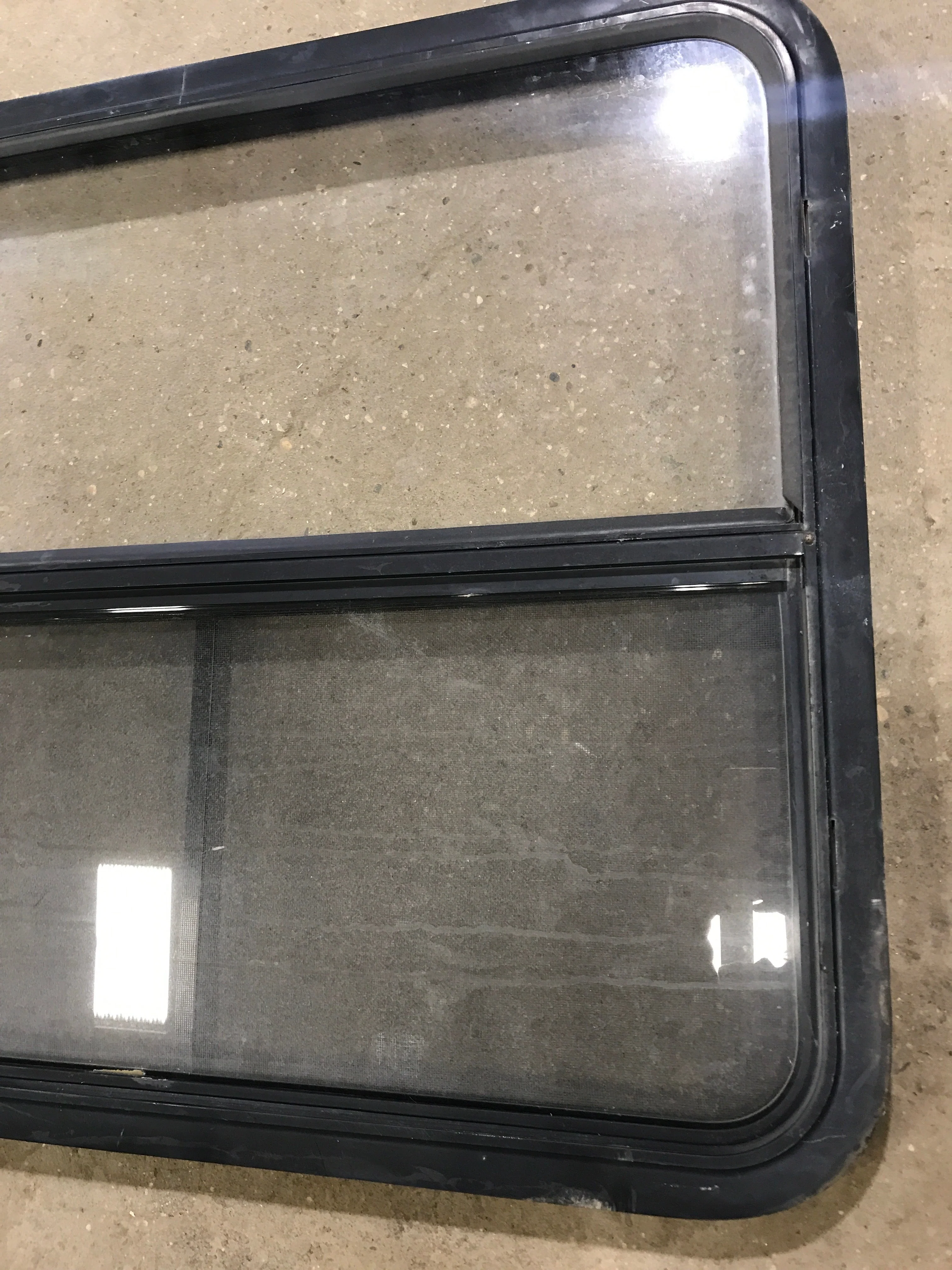 Used Black Radius Opening Window : 34 1/2" W x 29 1/2" H x 1 7/8" D - Image 3