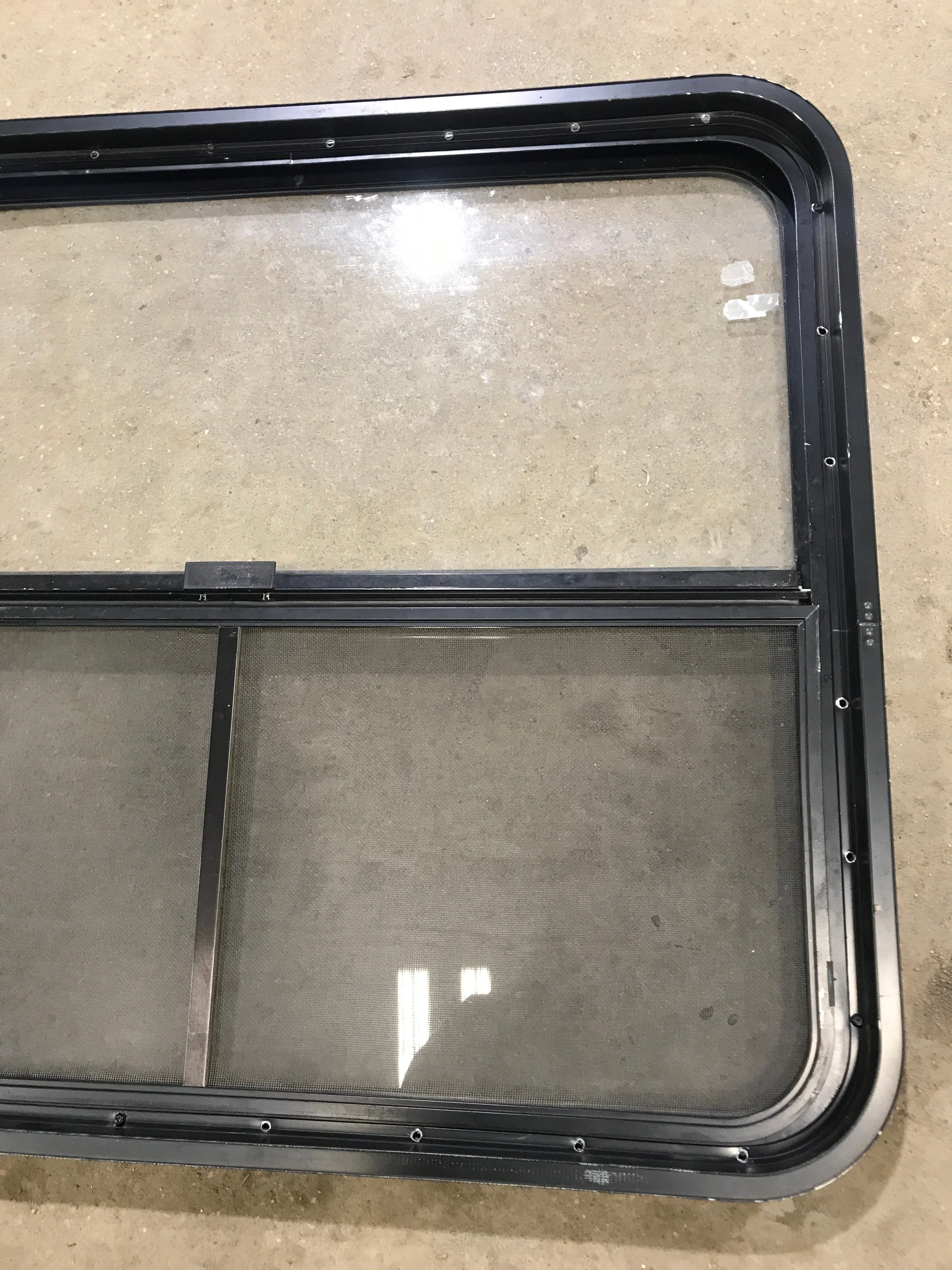Used Black Radius Opening Window : 34 1/2" W x 29 1/2" H x 1 7/8" D - Image 6