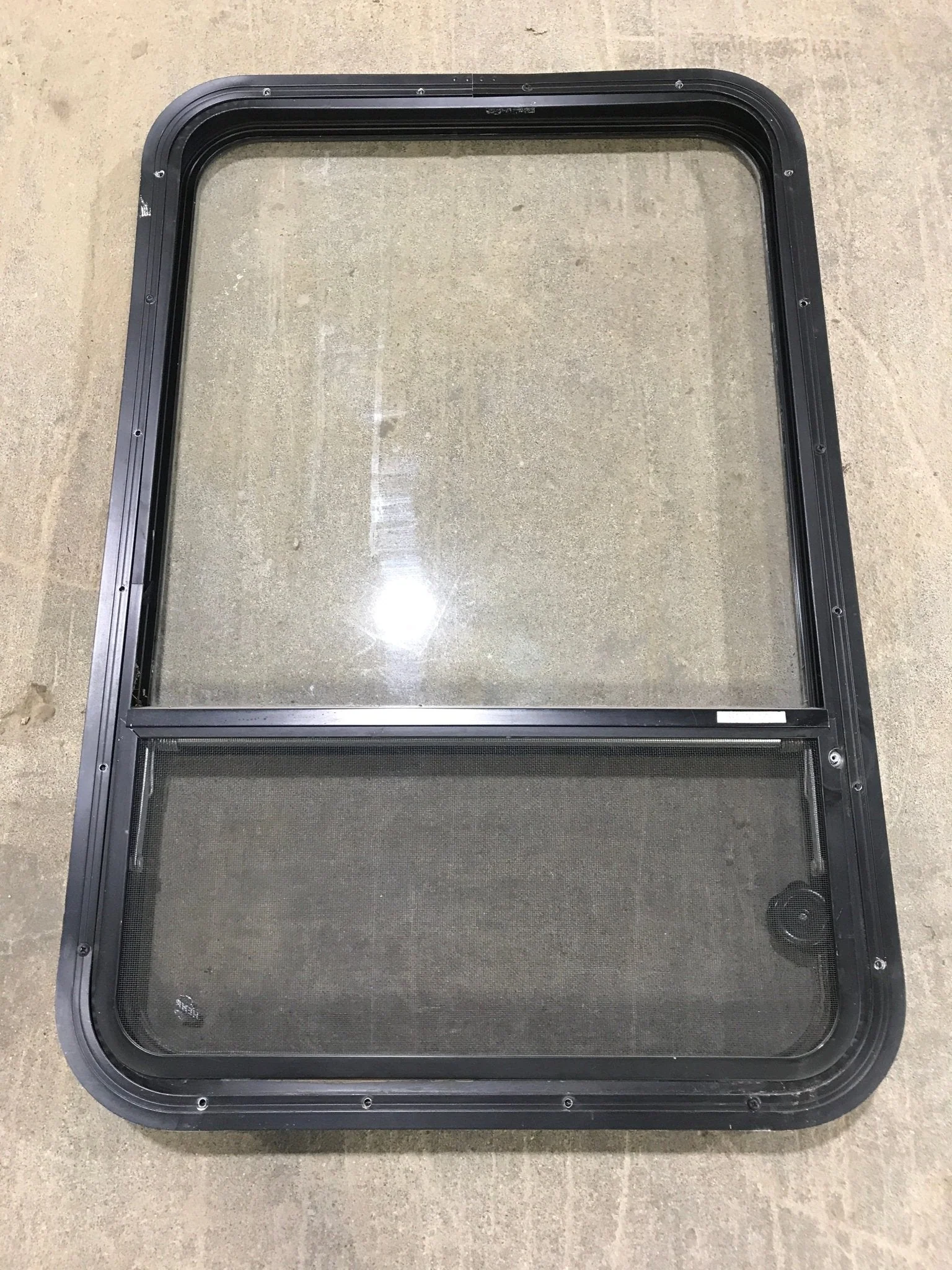 Used Black Radius Opening Window : 34 3/4" W x 23 1/4" H x 2" D - Image 4