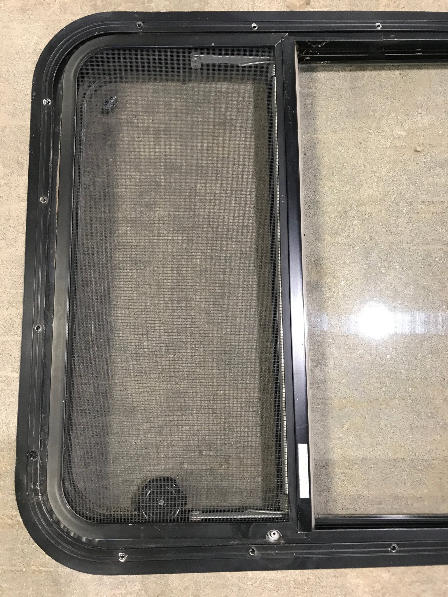 Used Black Radius Opening Window : 34 3/4" W x 23 1/4" H x 2" D - Image 5