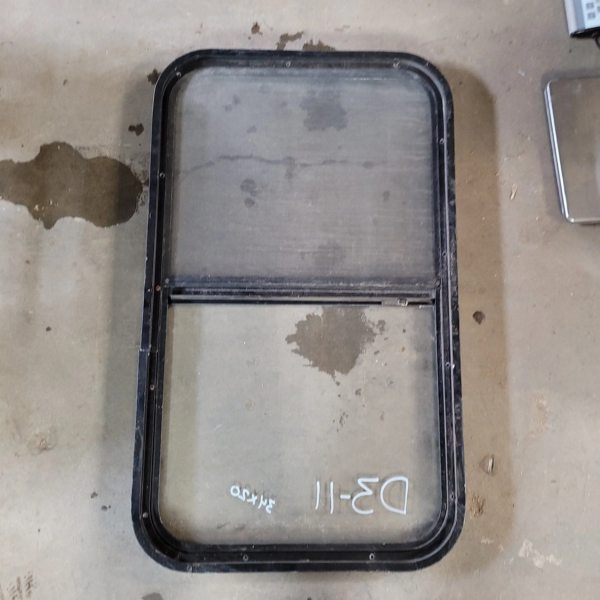 Used Black Radius Opening Window : 34 X 20 X 2" D - Image 2