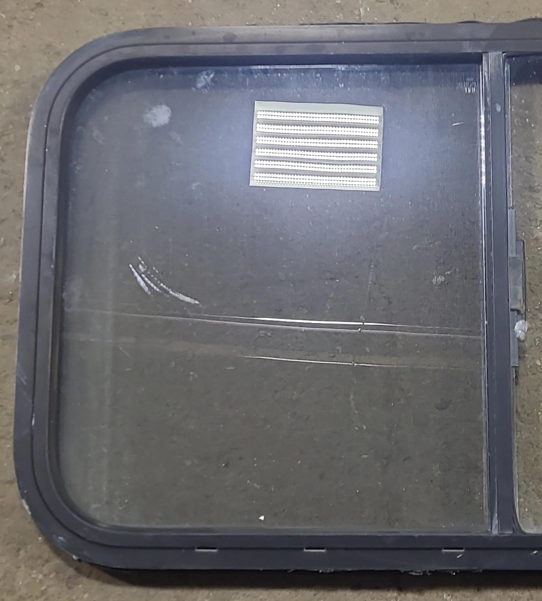Used Black Radius Opening Window : 35 1/2" W x 19 3/4" H x 1 1/2" D - Image 2
