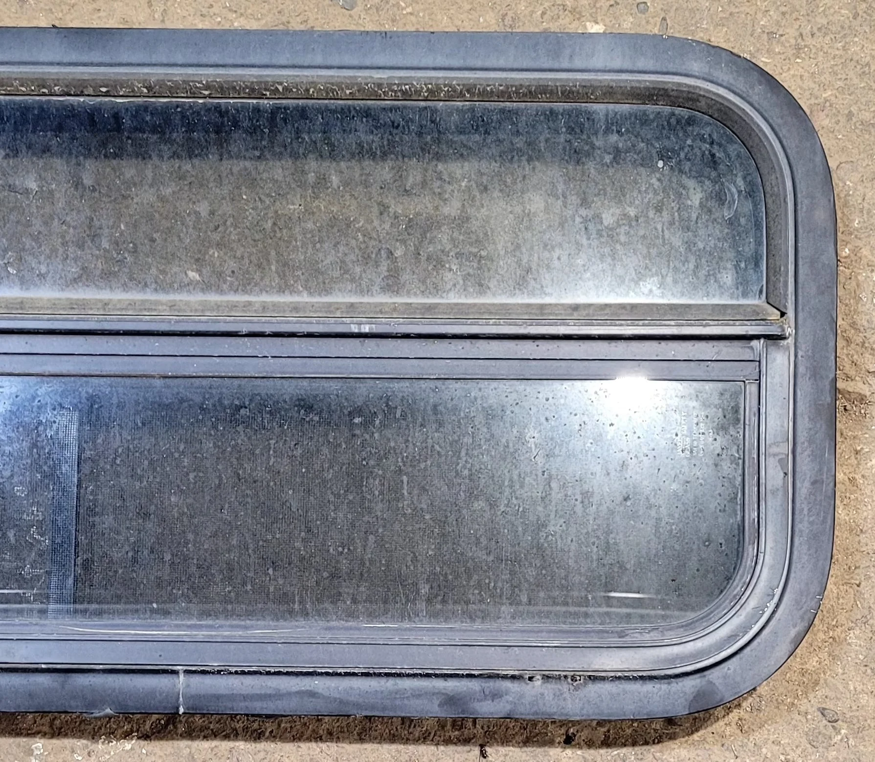 Used Black Radius Opening Window : 35 1/4" W x 14 1/4" H x 2" D - Image 4