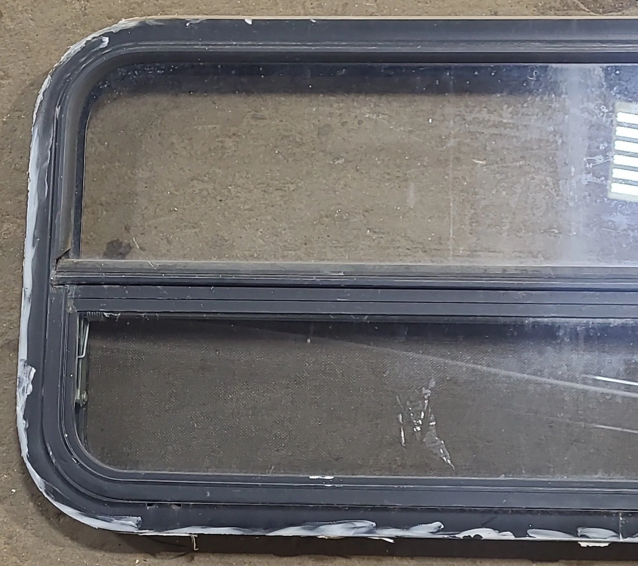 Used Black Radius Opening Window : 35 1/4" W x 17 1/4" H x 1 7/8" D - Image 2