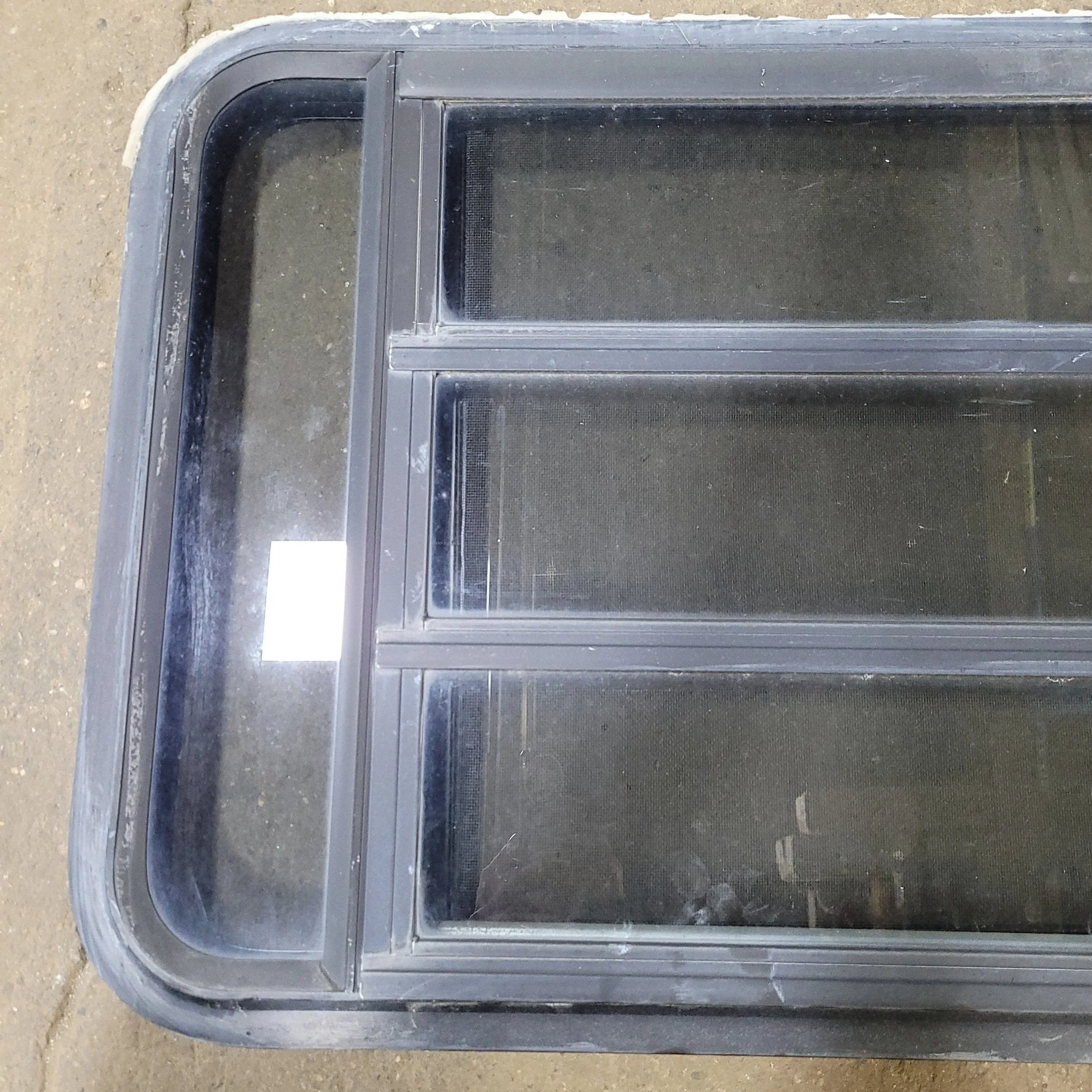 Used Black Radius Opening Window : 35 1/4" X 21 1/4" X 1 7/8" D - Image 2