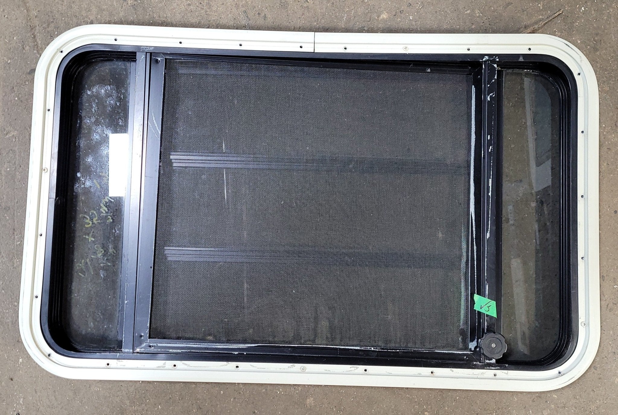 Used Black Radius Opening Window : 35 1/4" X 21 1/4" X 1 7/8" D - Image 4