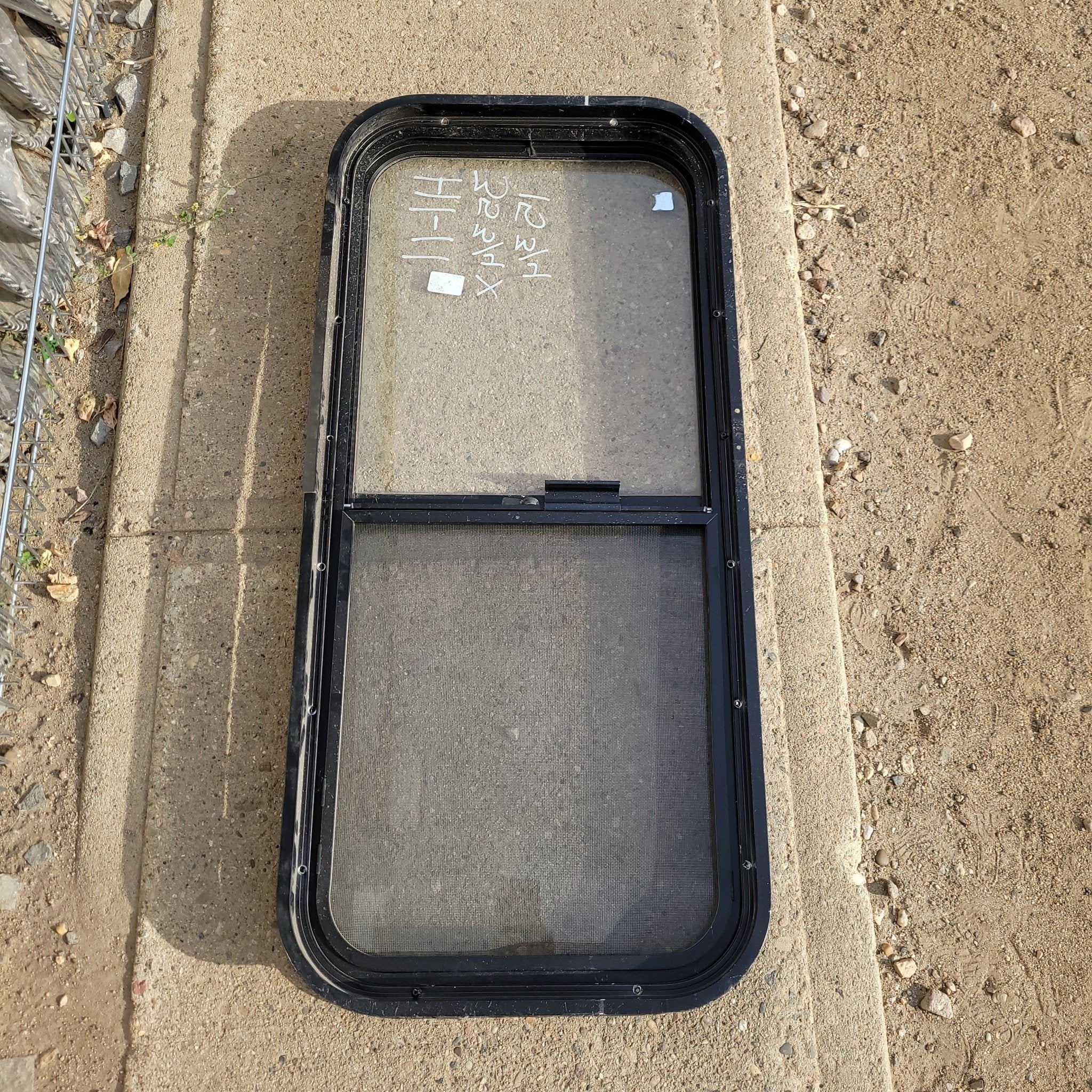 Used Black Radius Opening Window : 35 3/4 X 15 3/4 X 2" D - Image 2